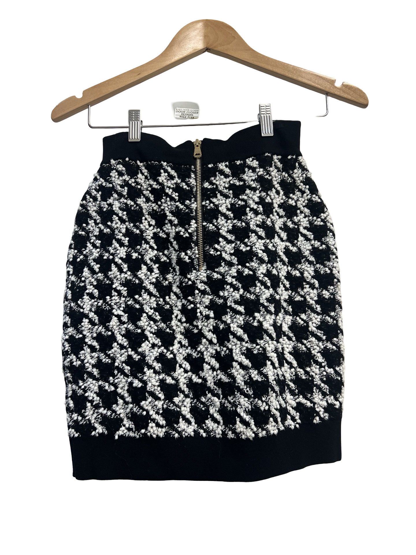Balmain Black/ White Skirt 36