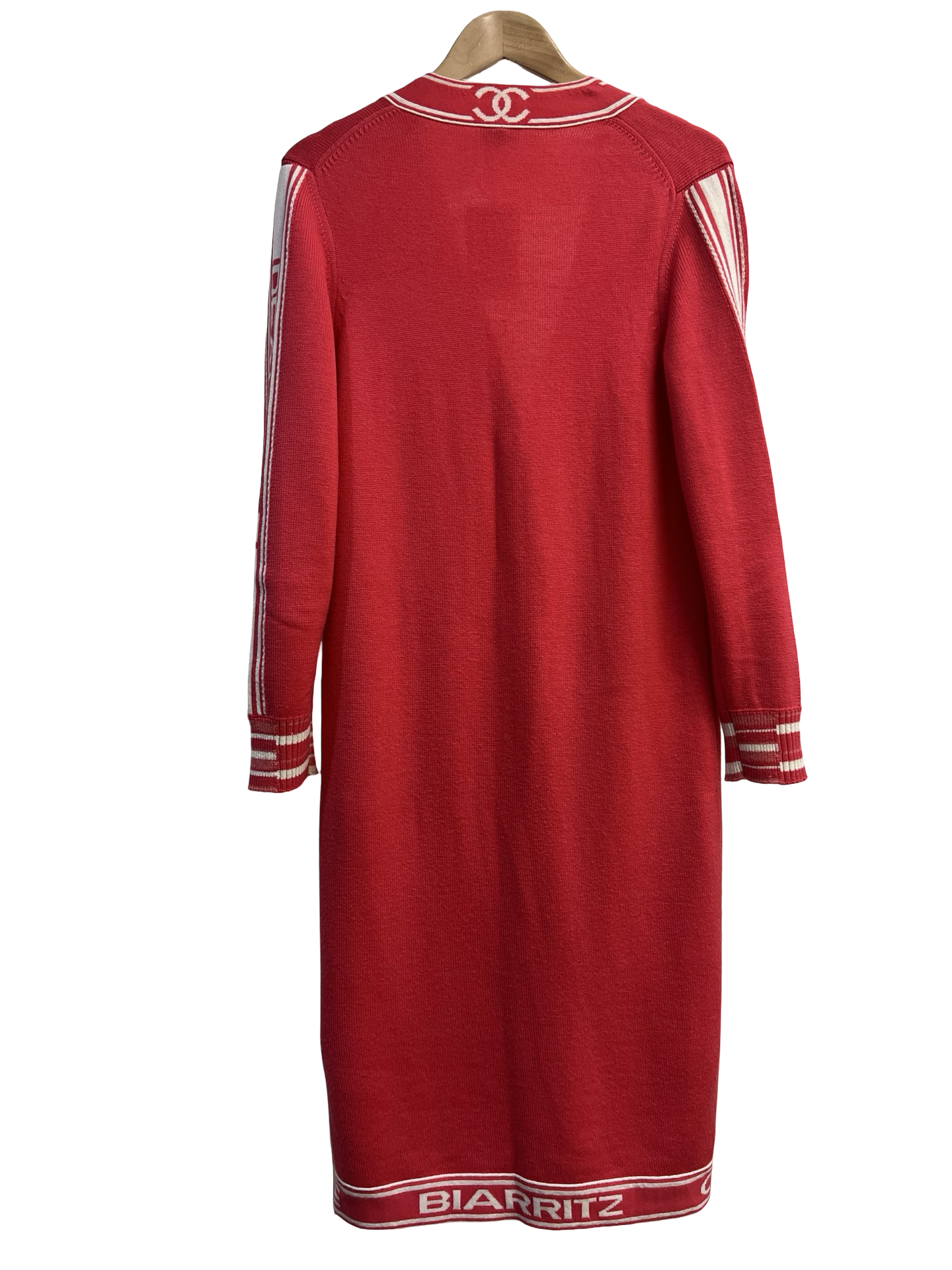 Chanel Pink Long Cardigan 36