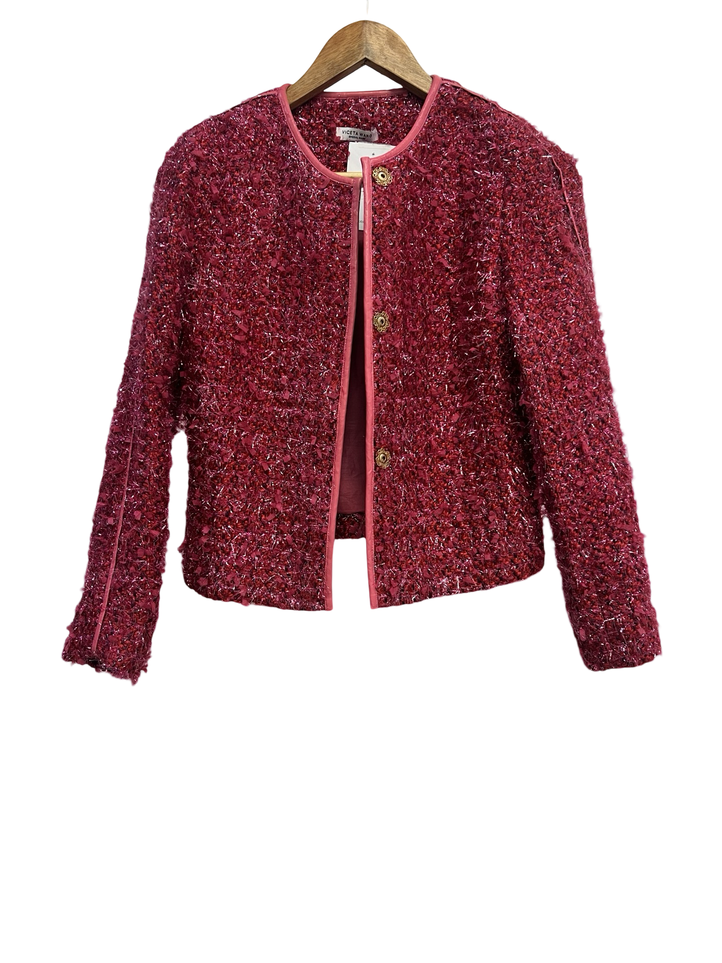 Viceta Wang Pink Woven Jacket