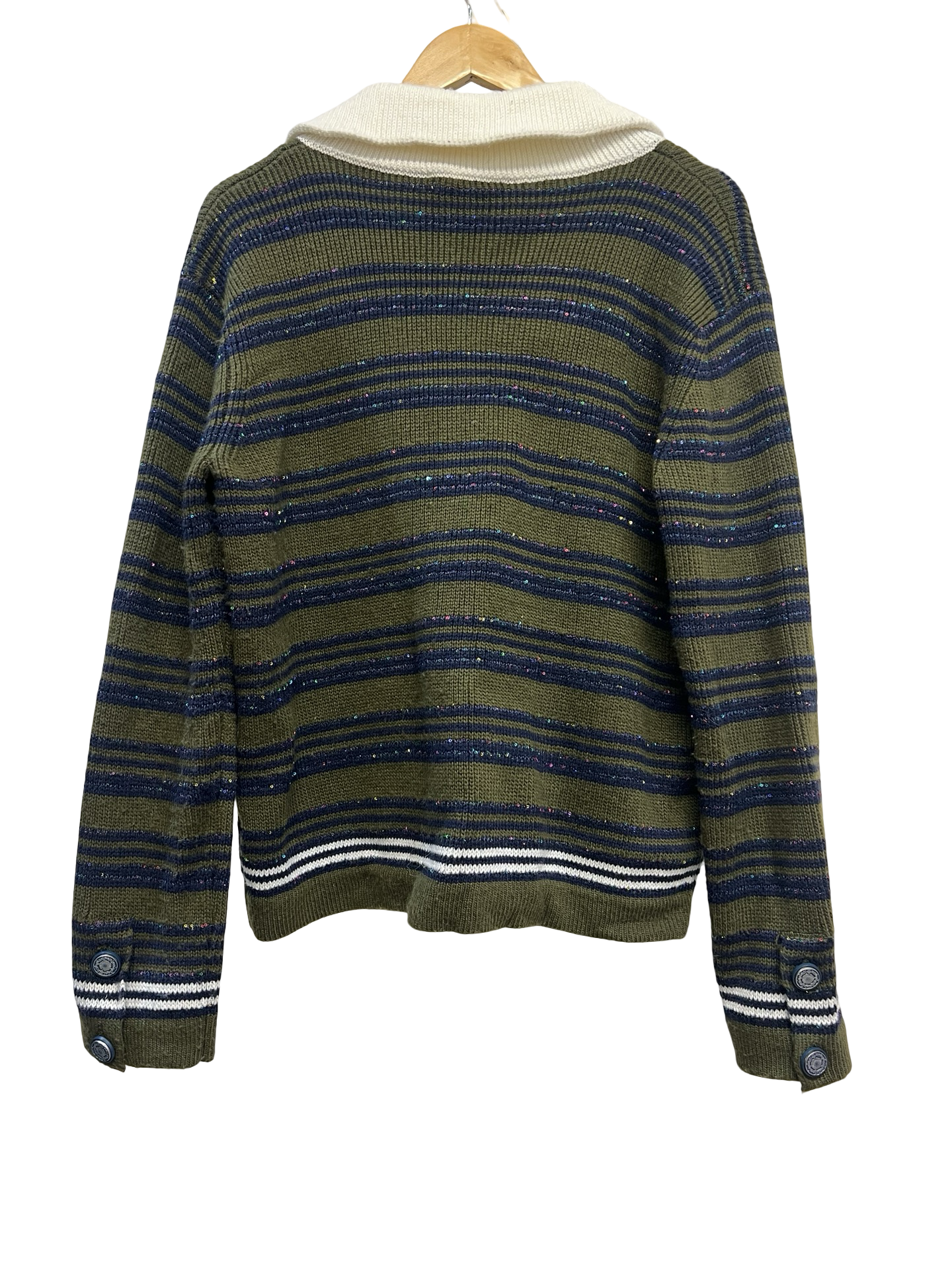 Chanel Green/ Navy Jumper 36