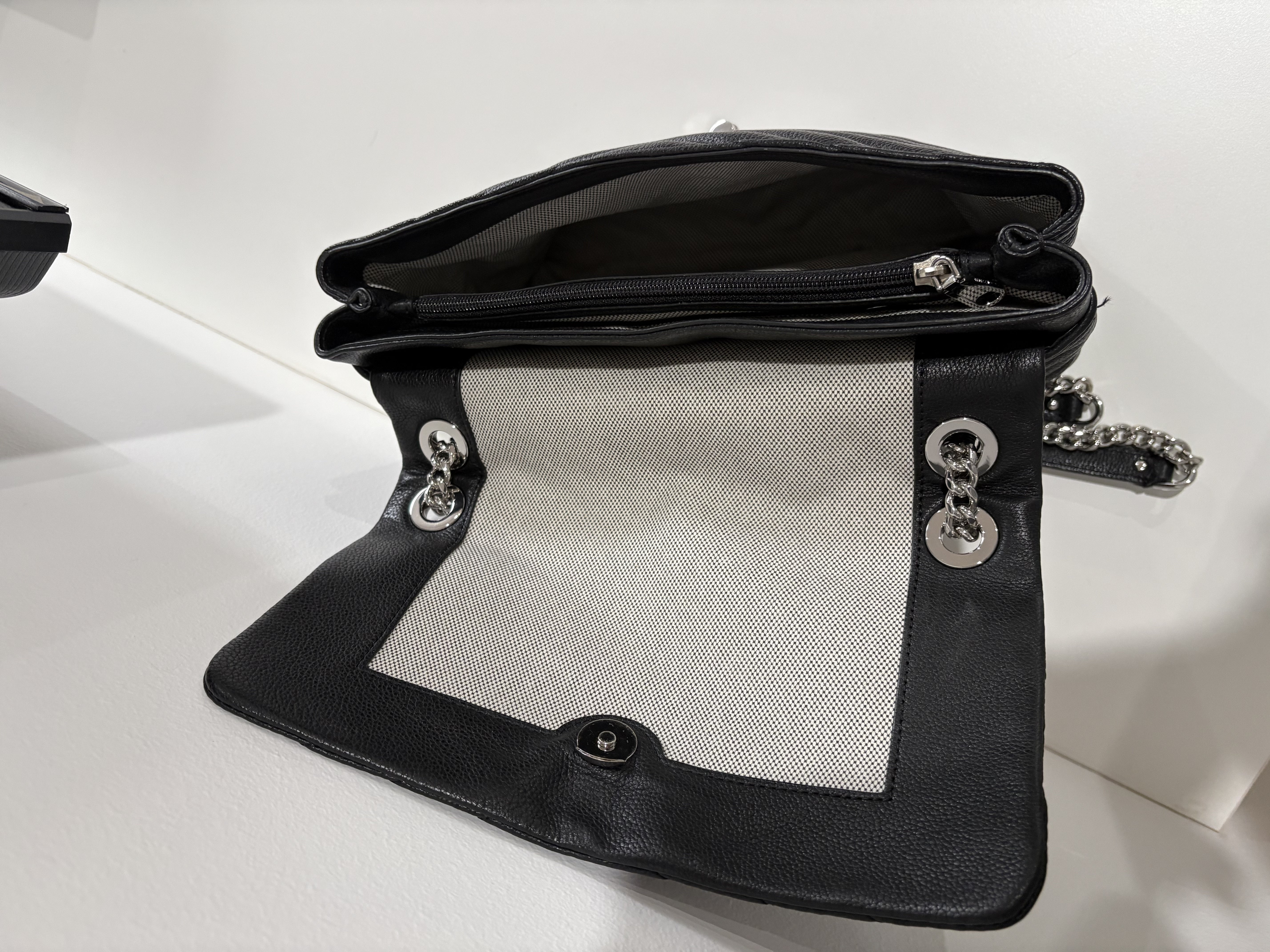 Rebecca Minkoff Black Leather Edie Shoulder Bag