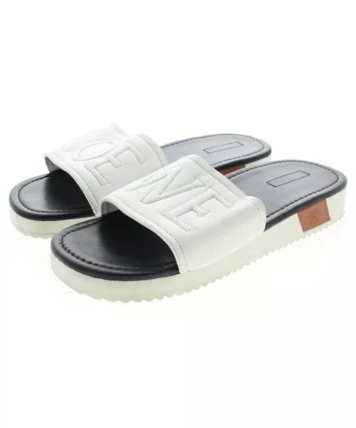 Loewe Blk/Wht Sandals 38 AS IS