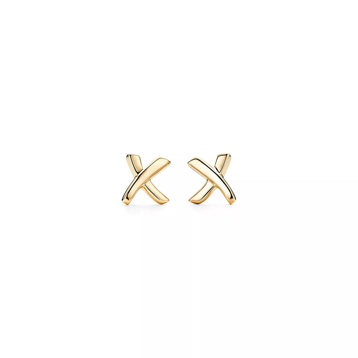 Tiffany & Co Gold X Earrings Small