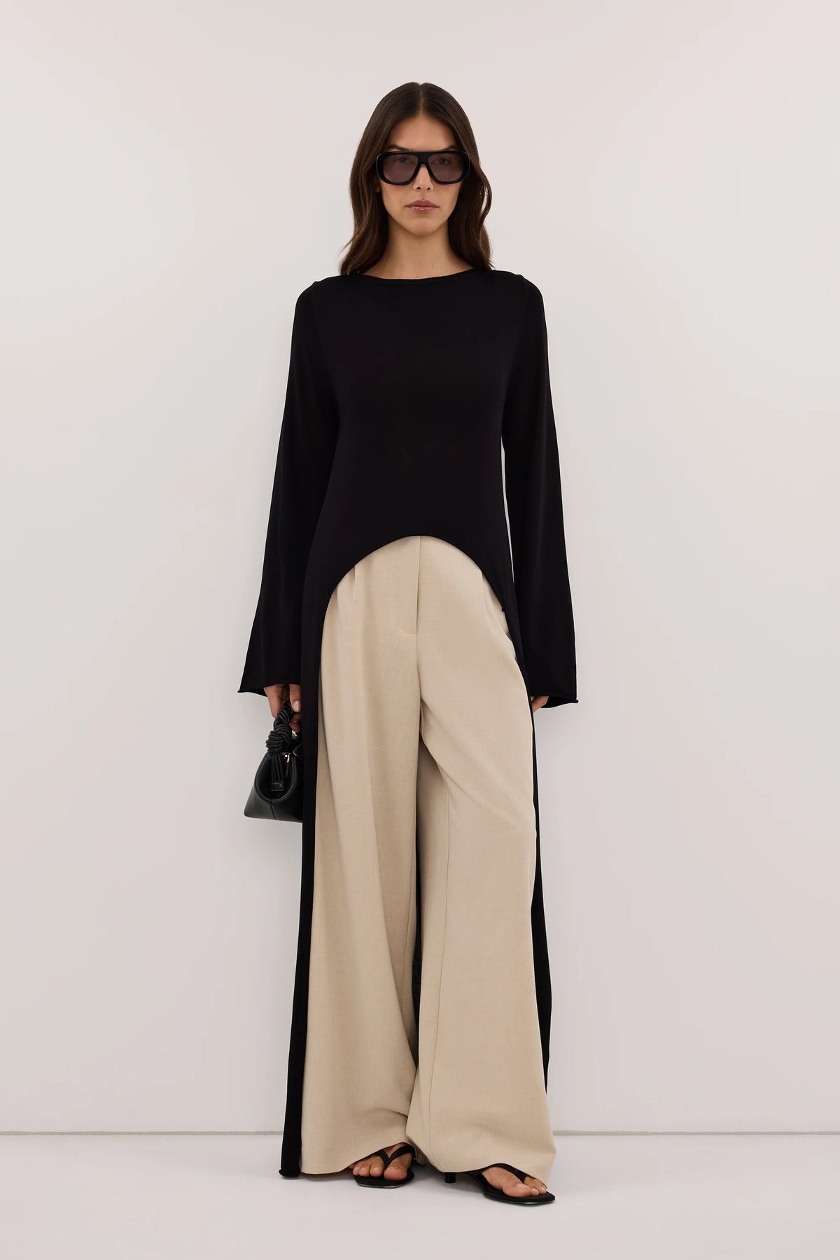 Dissh Black Knit Cape Top XS