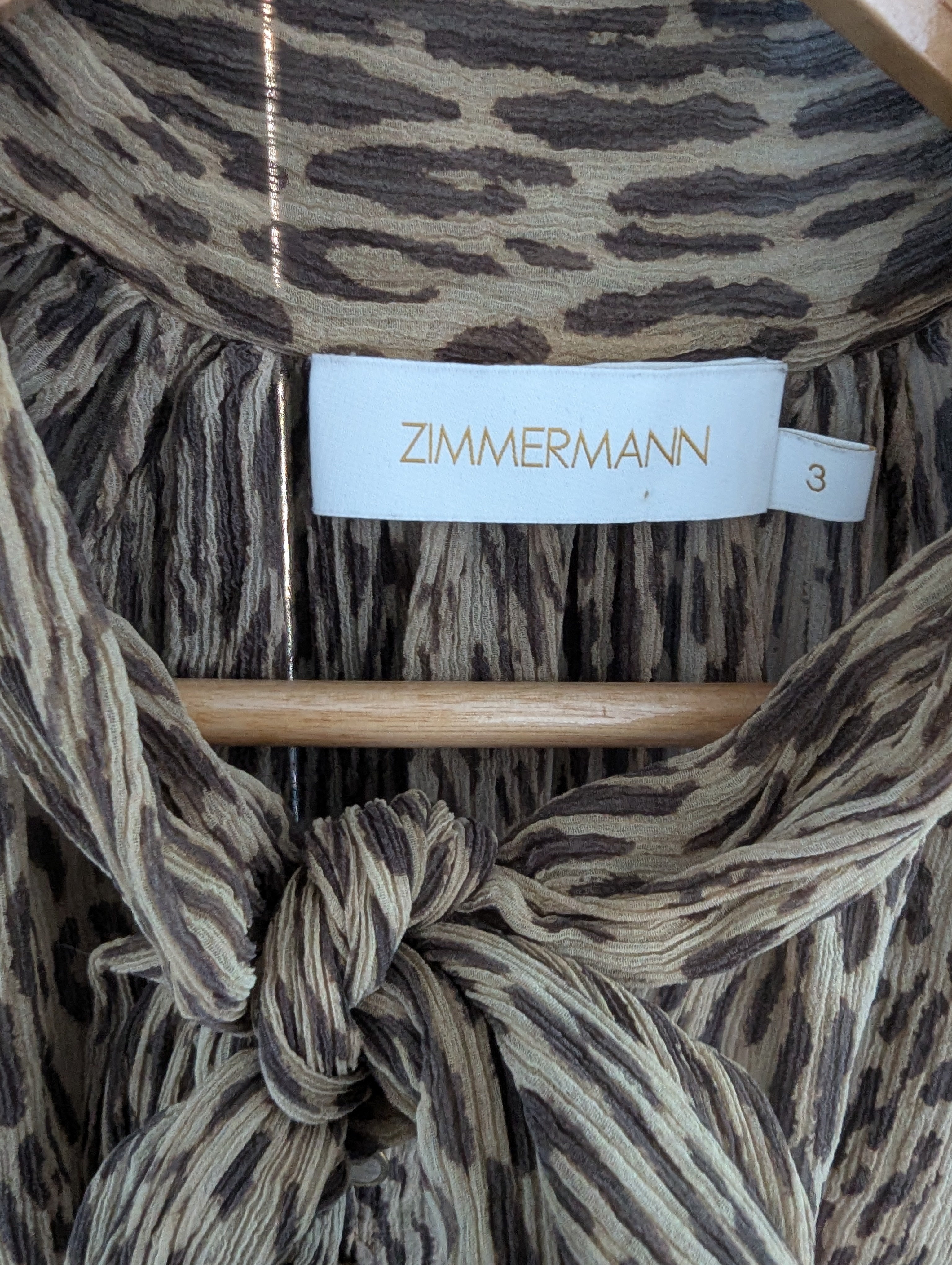 Zimmermann Leopard Print Silk Dress 3