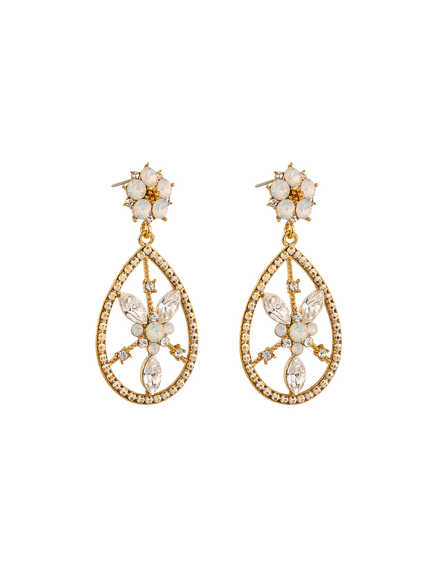 Gold Florence Crystal Earring