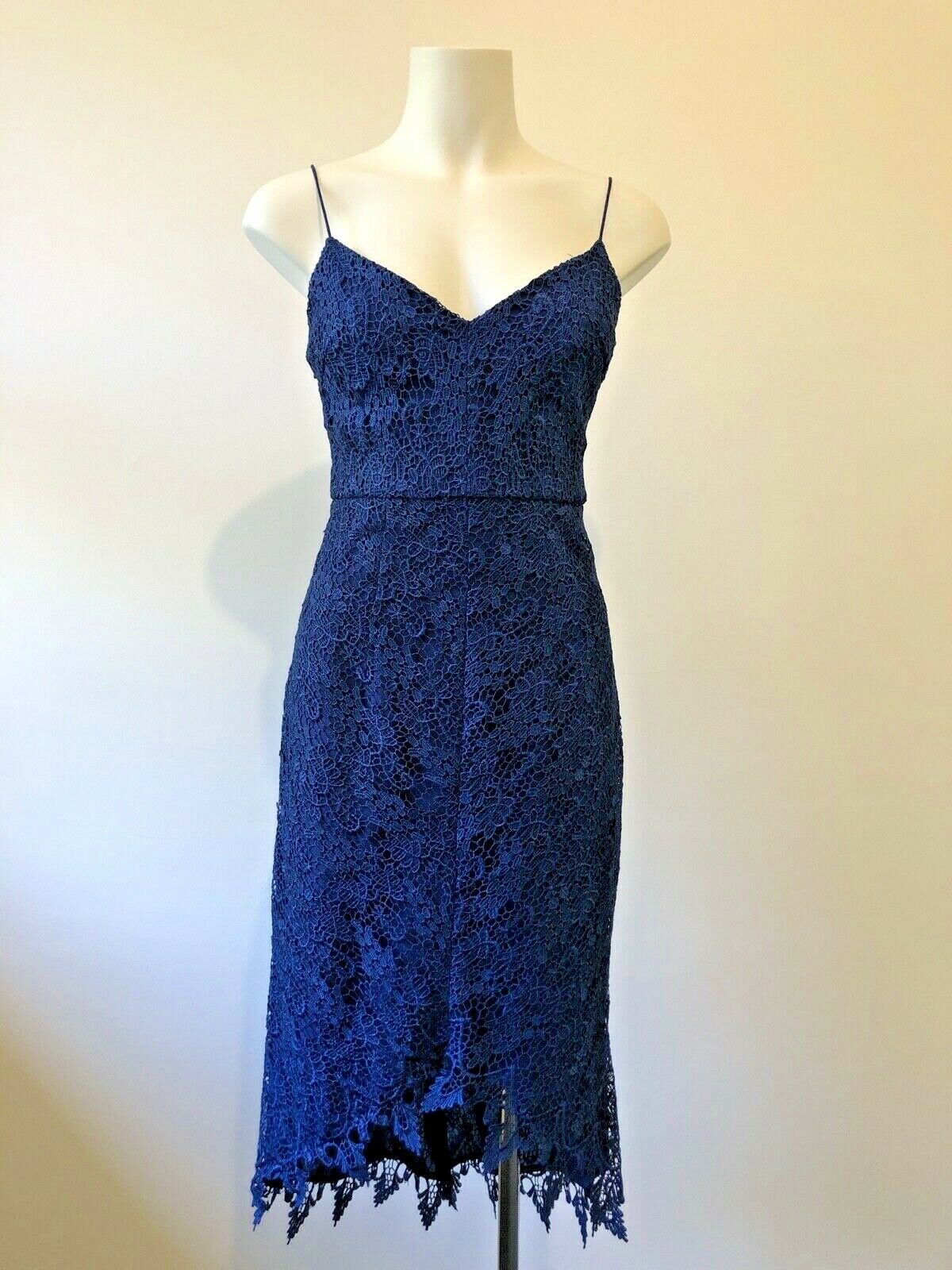 Lace Dress Cocktail Party Slip Straight - Main Image