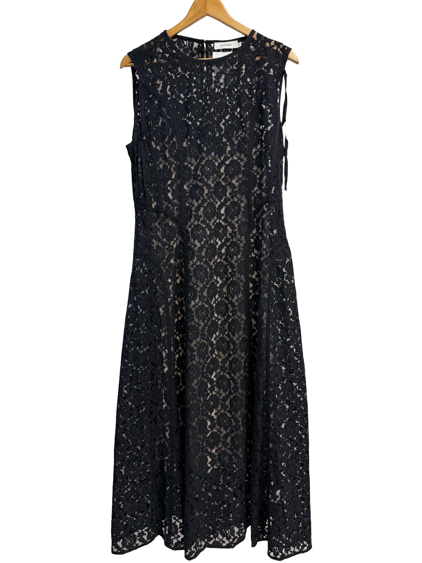 Lovaan Black Dress 16 w/ Slip