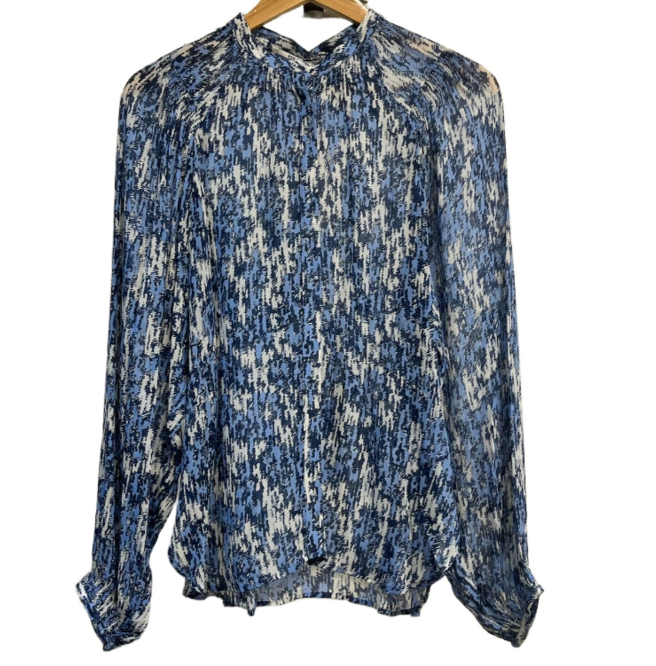 Second Female Blue Pattered Blouse S
