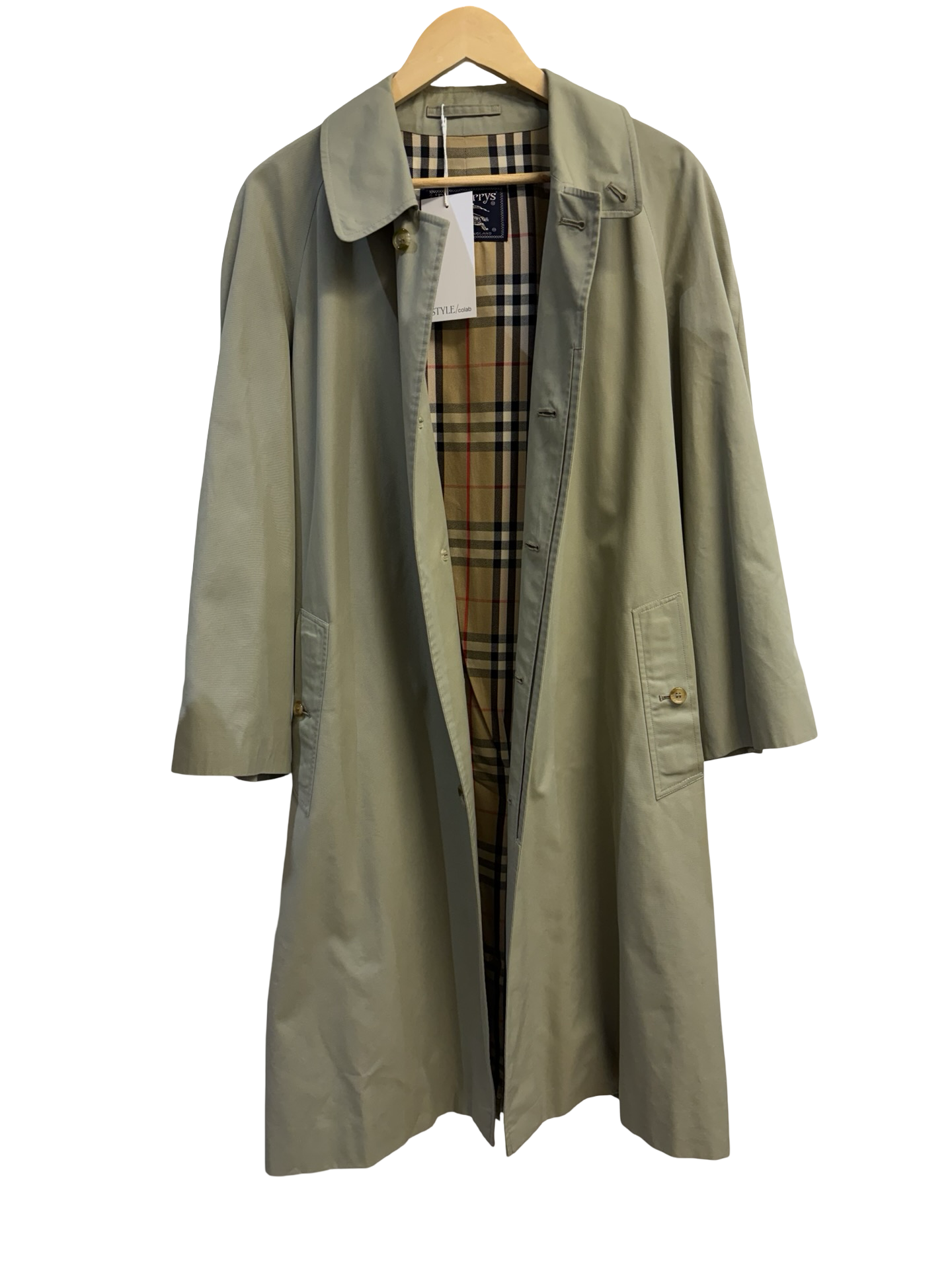 Authentic Vintage Burberrys Trench Coat Olive