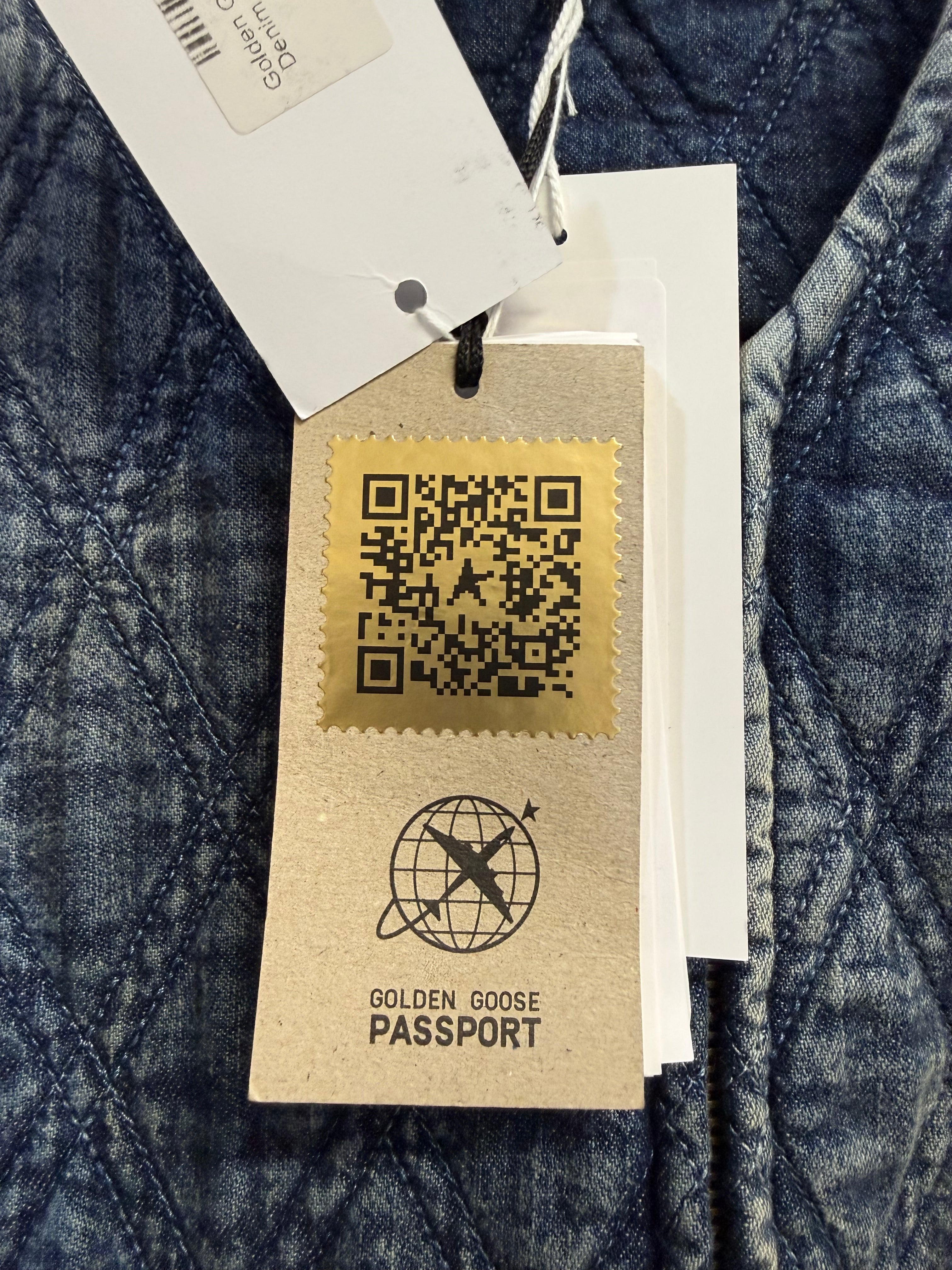Golden Goose Quilted Denim Jacket 38 BNWT