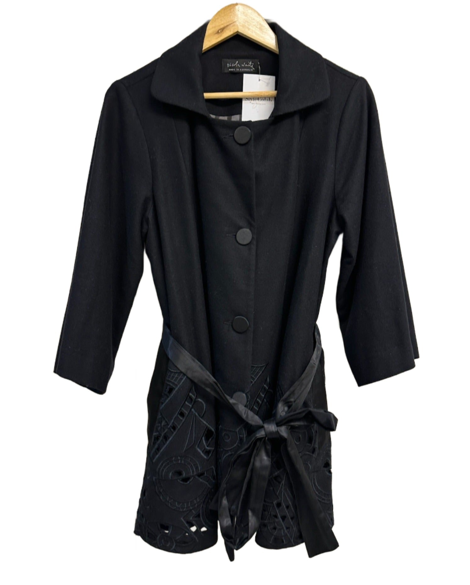 Nicola Waite Black Wool Jacket
