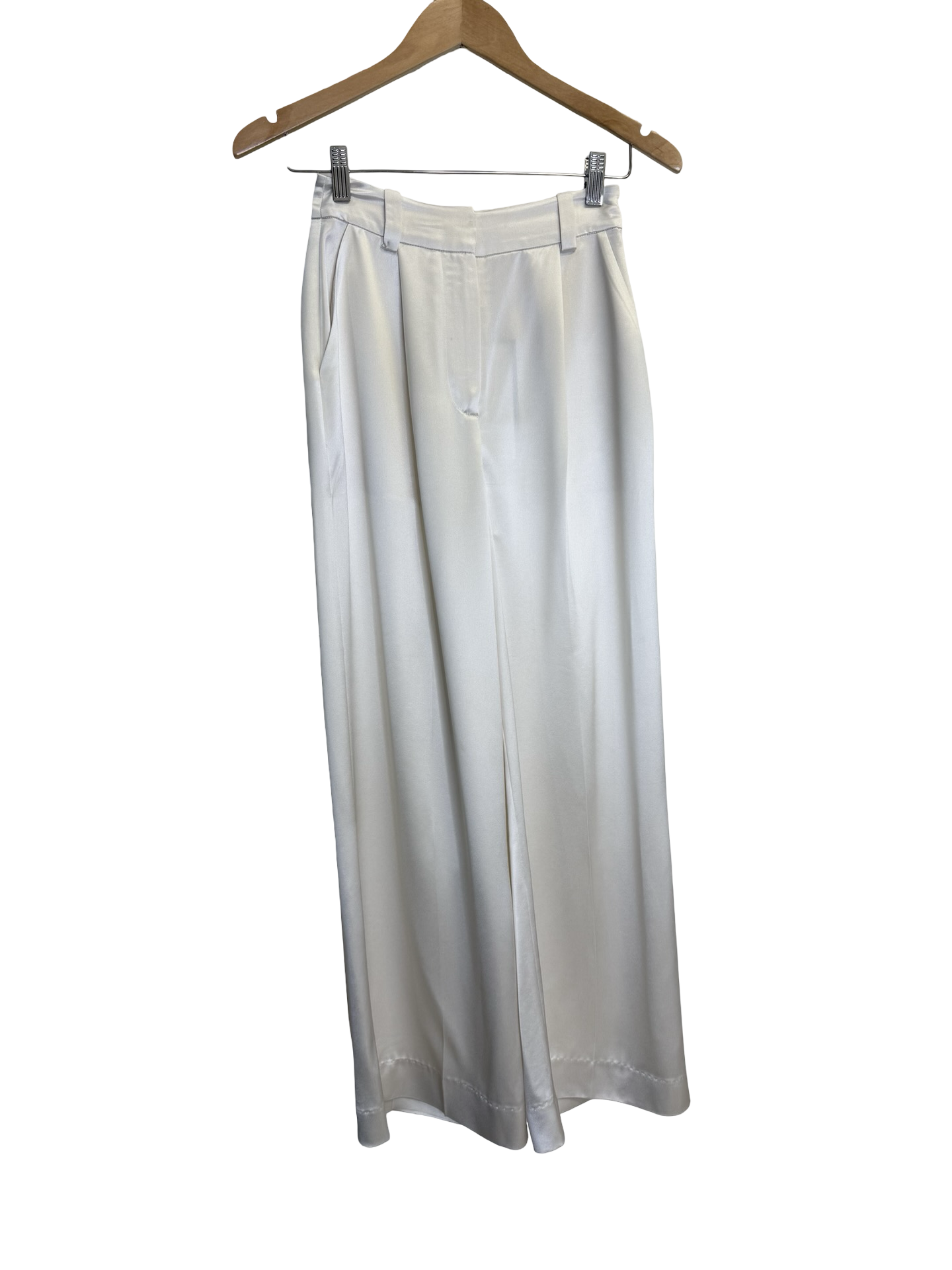 Henne White Satin Pant 4