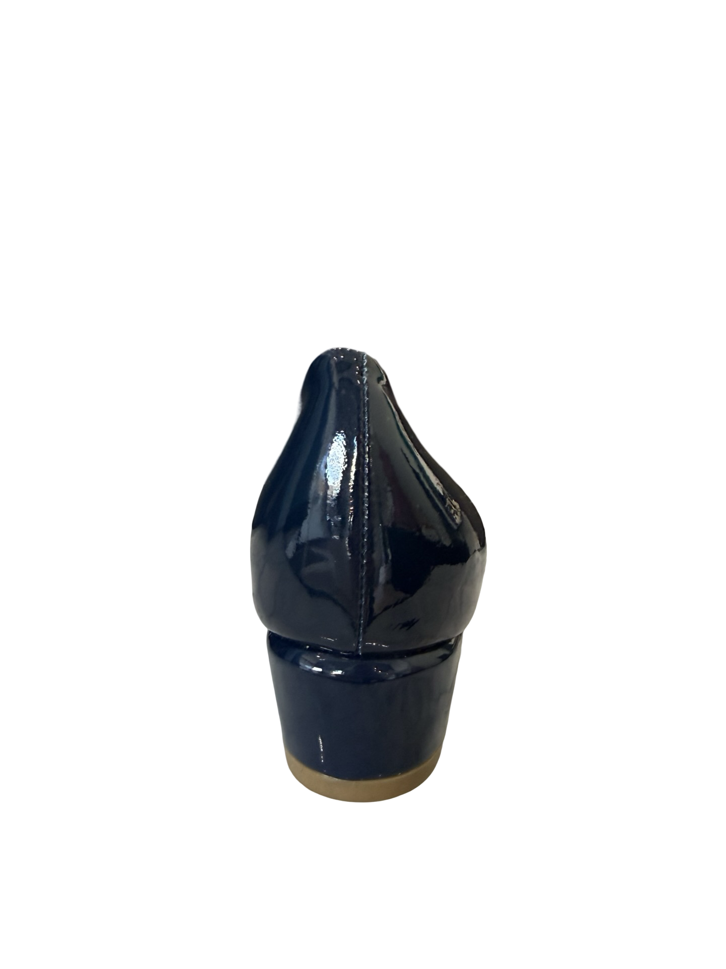 Ferragamo Navy Patent Pump 40 WDB