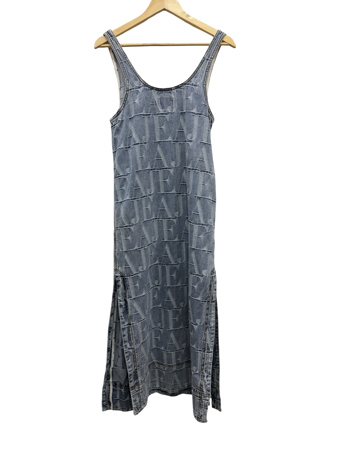 AJE Logo Denim Midi Dress 8