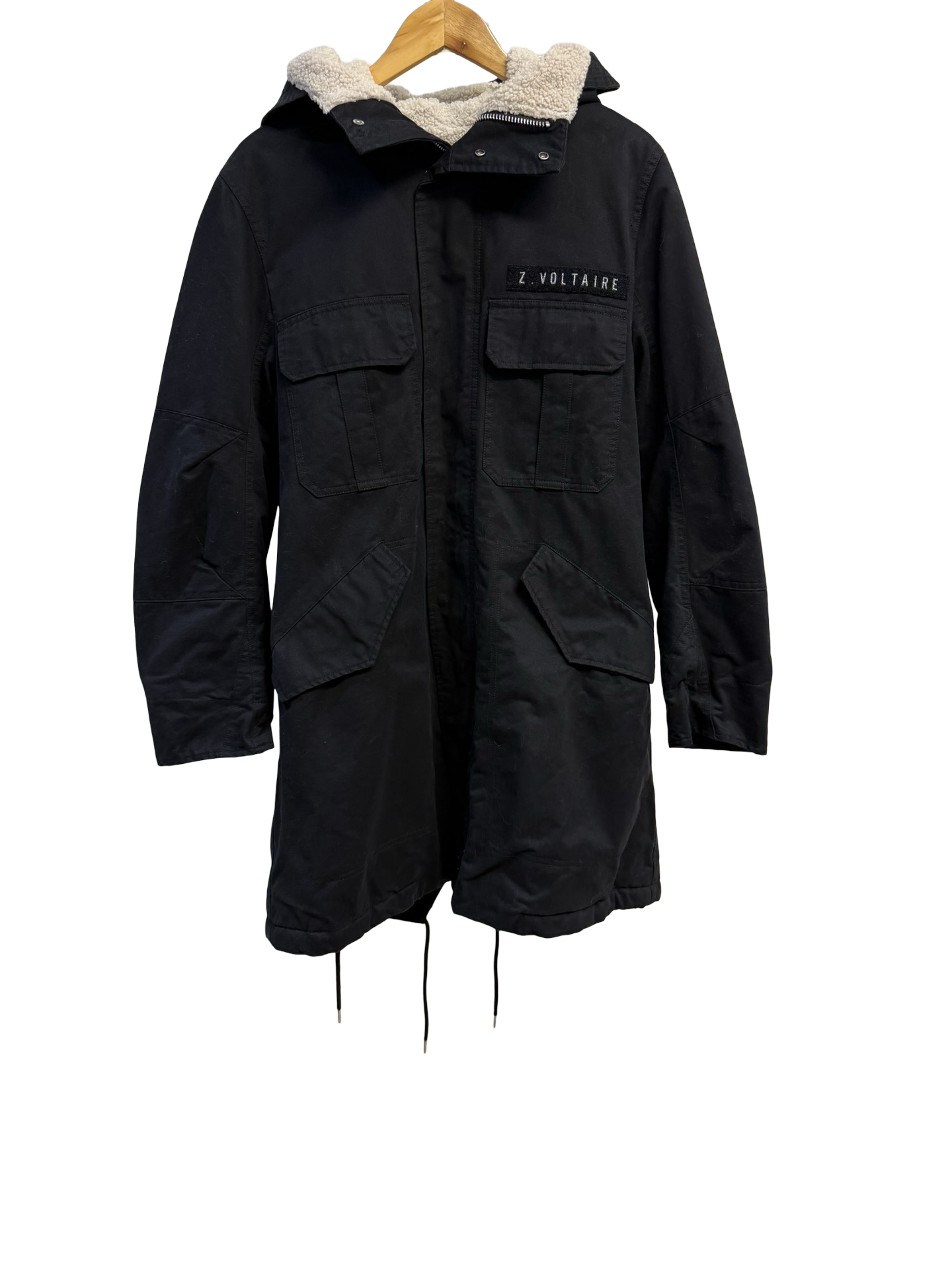 Zadig & Voltaire, Kenya Mili Parka, Black, M