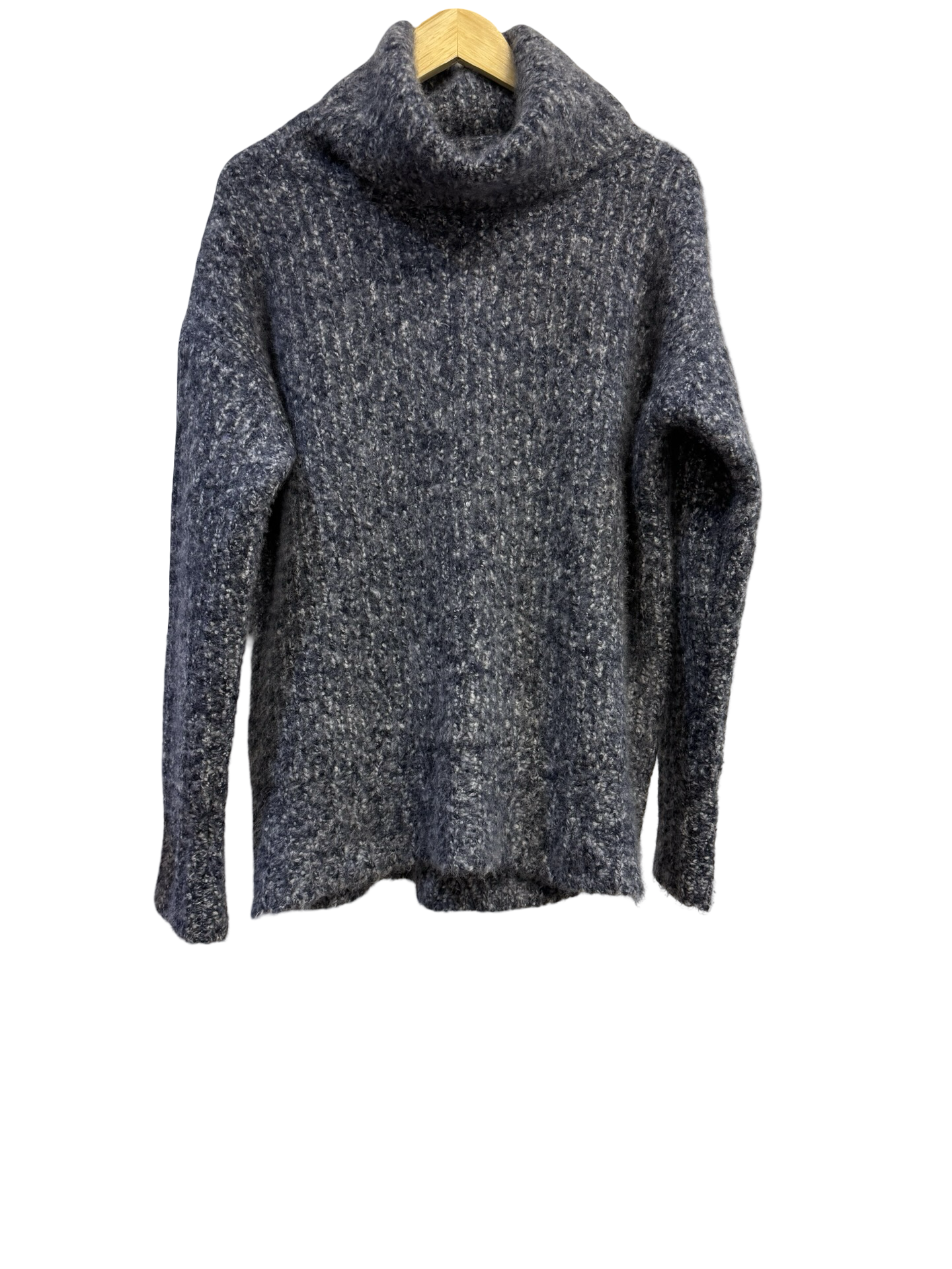Jac + Jack Blue Turtle Neck Jumper M