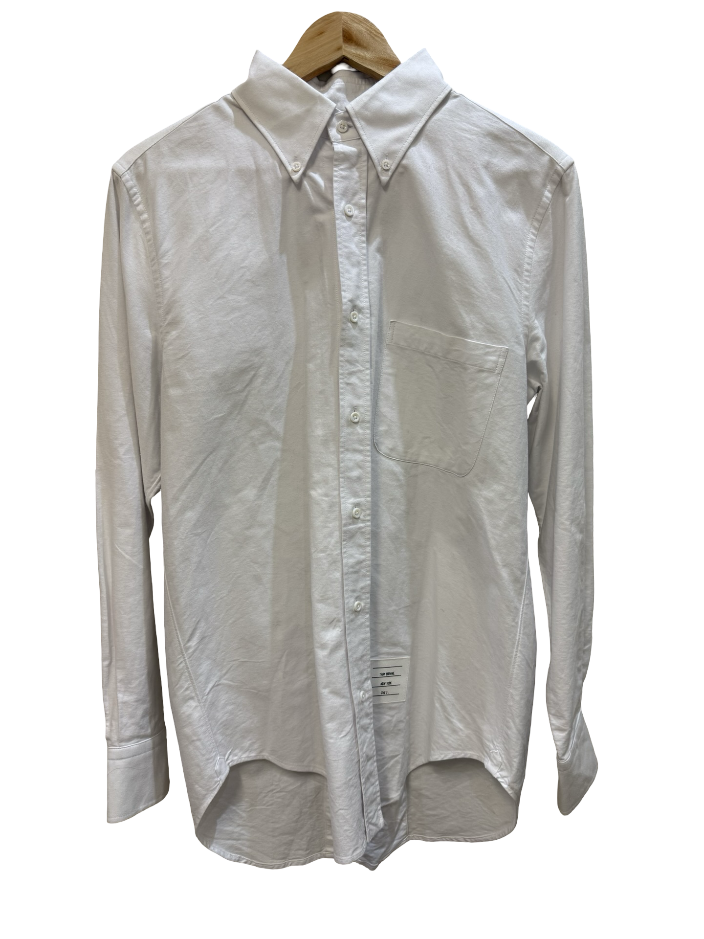 Thom Browne White Tie Up Shirt OS