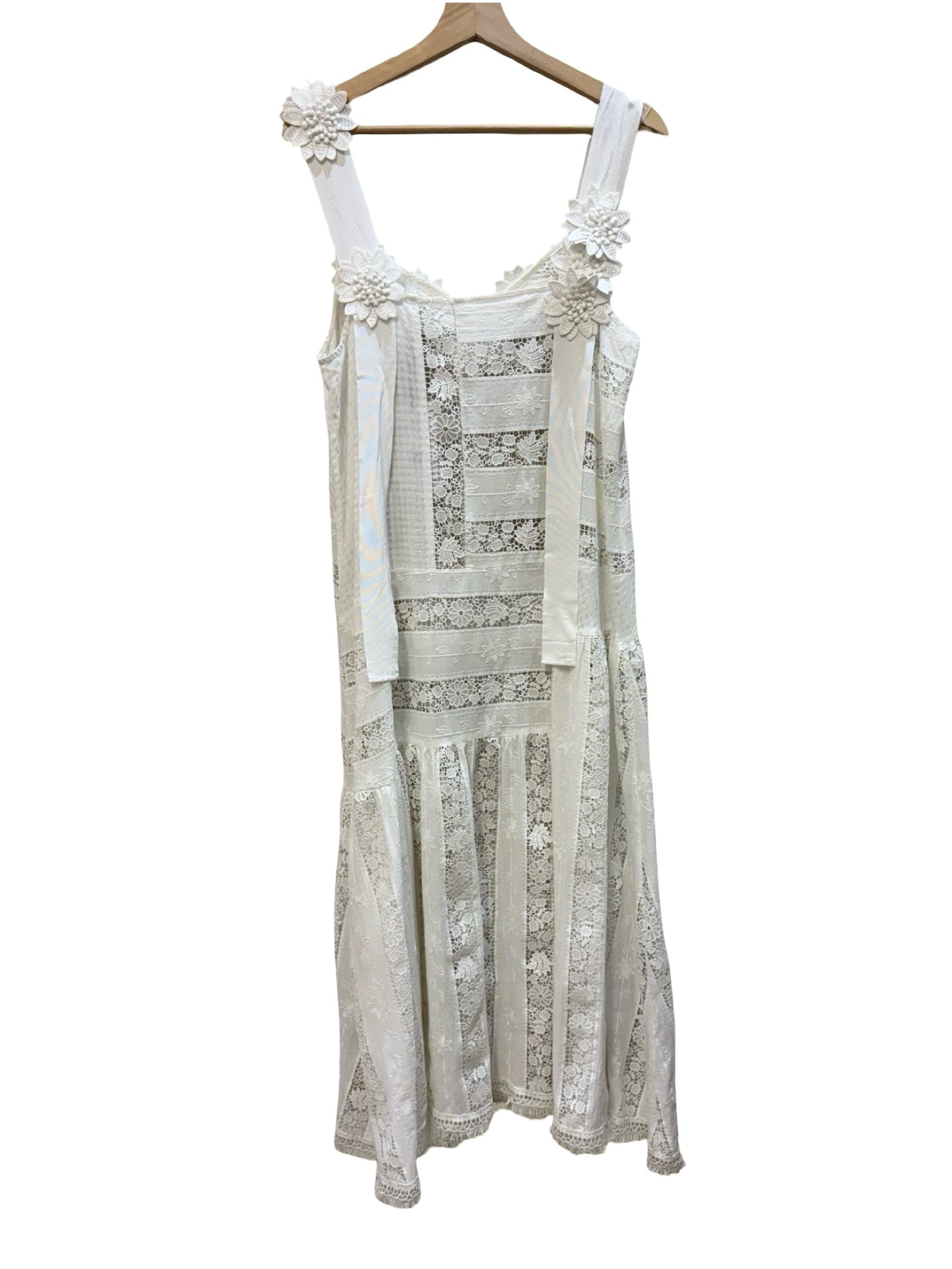 Trelise Cooper White Lace Cotton Dress L/14