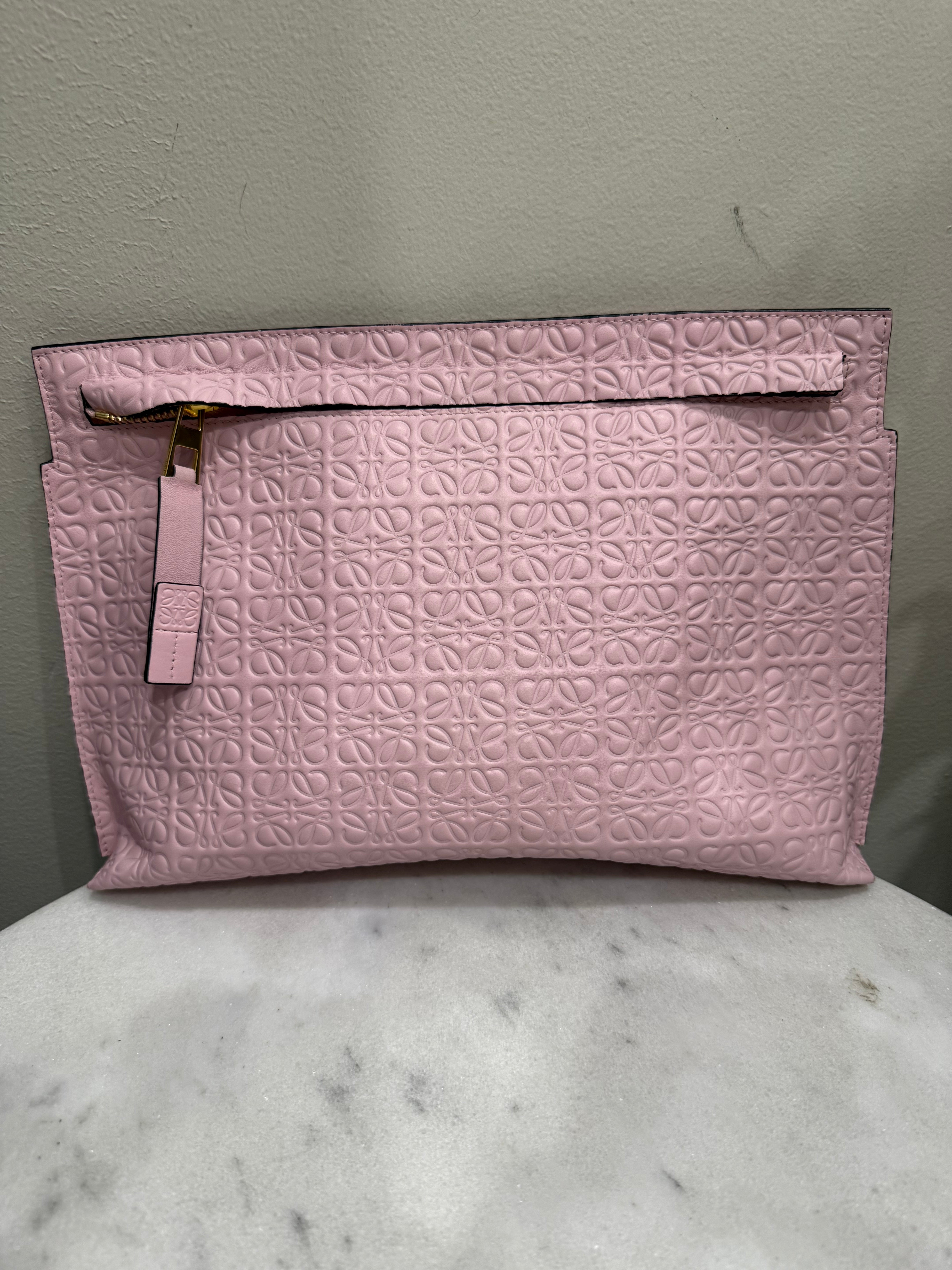 Loewe Pink Monogram Pouch