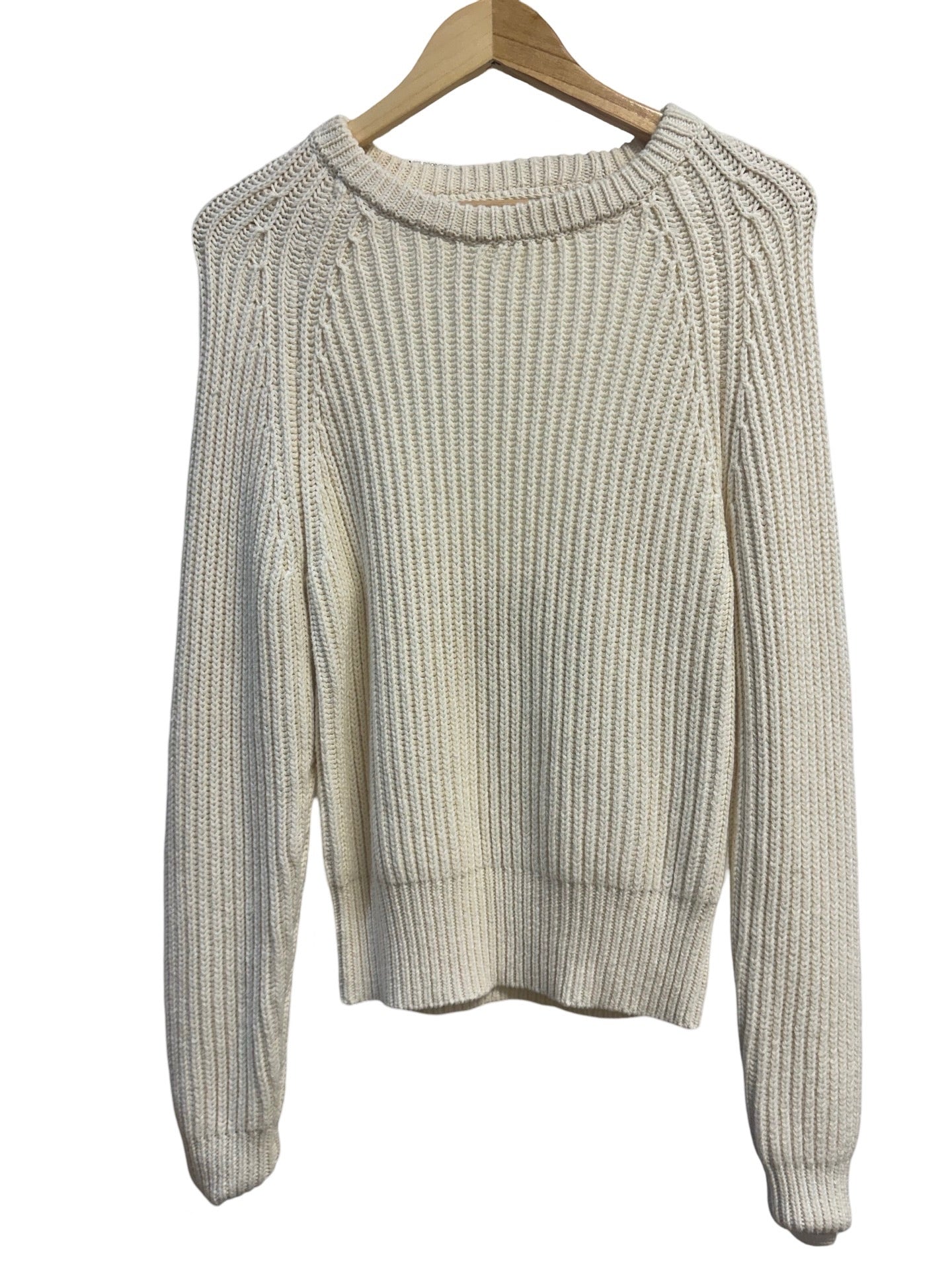 Bassike White Knit Jumper 0