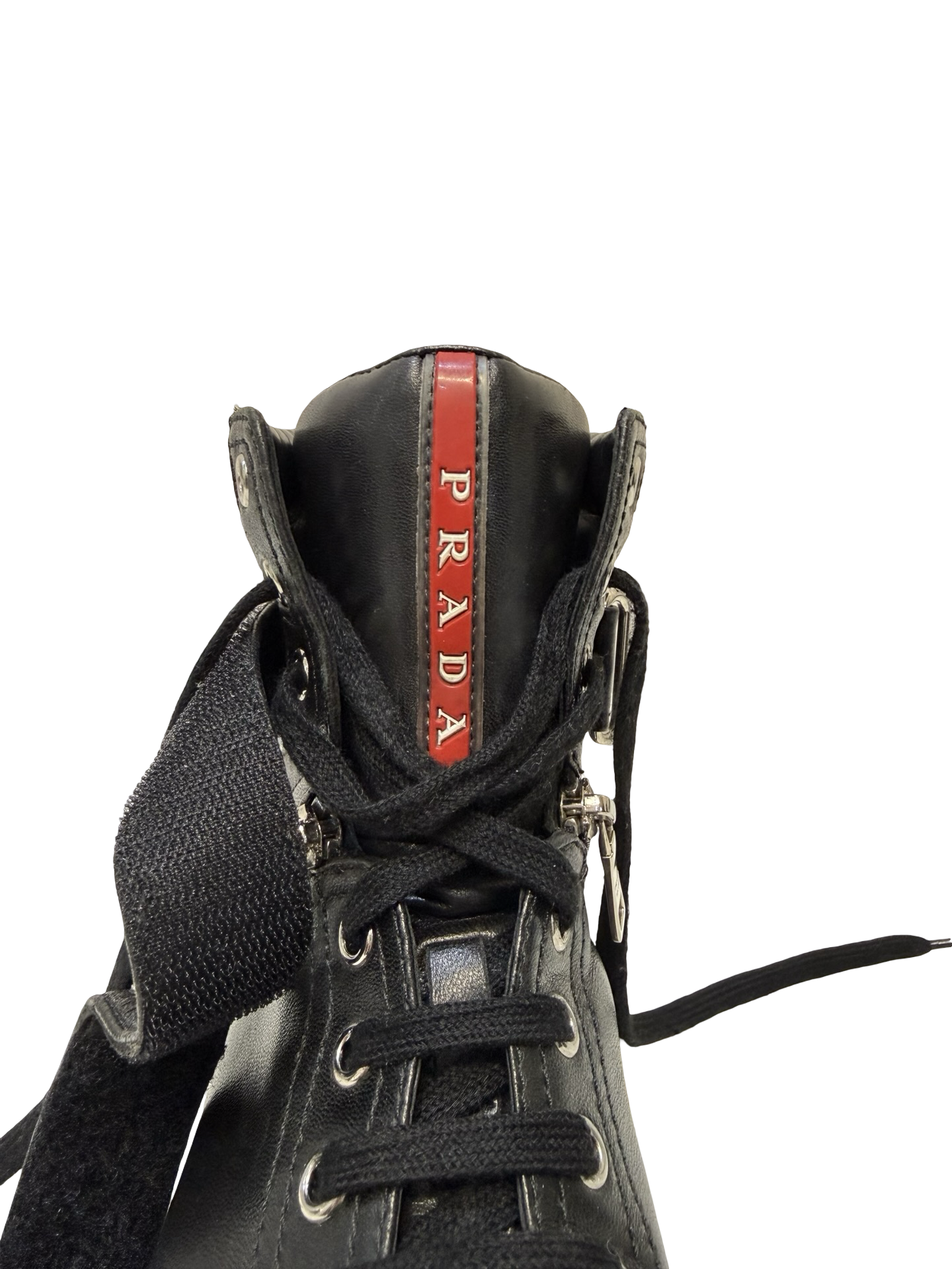 Prada Black High Tops 38