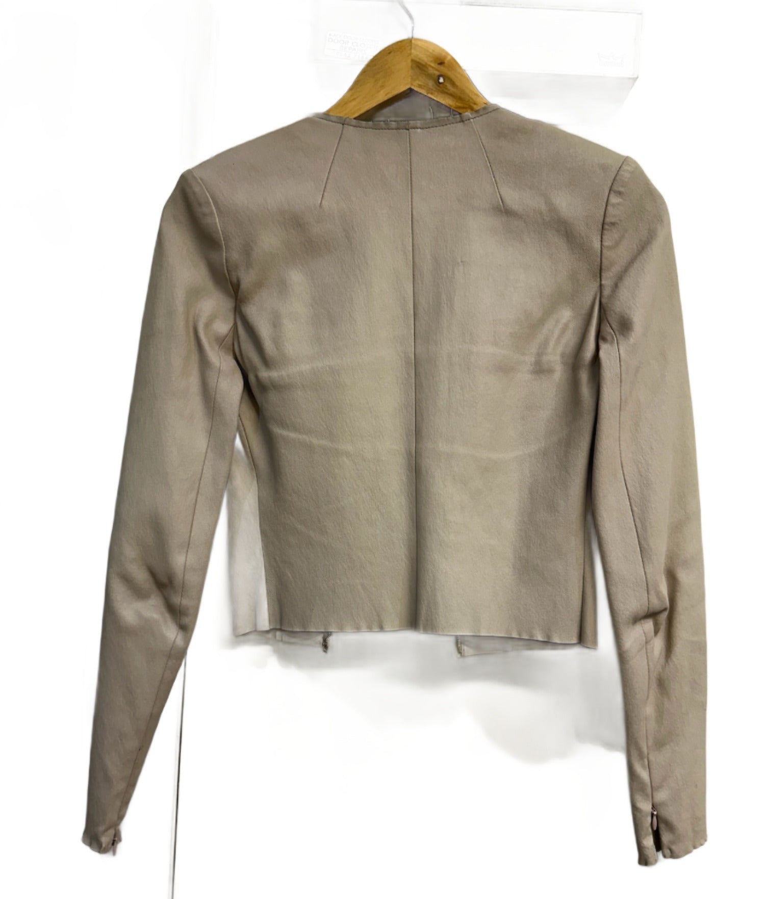 Scanlan Theodore Beige Leather Jacket