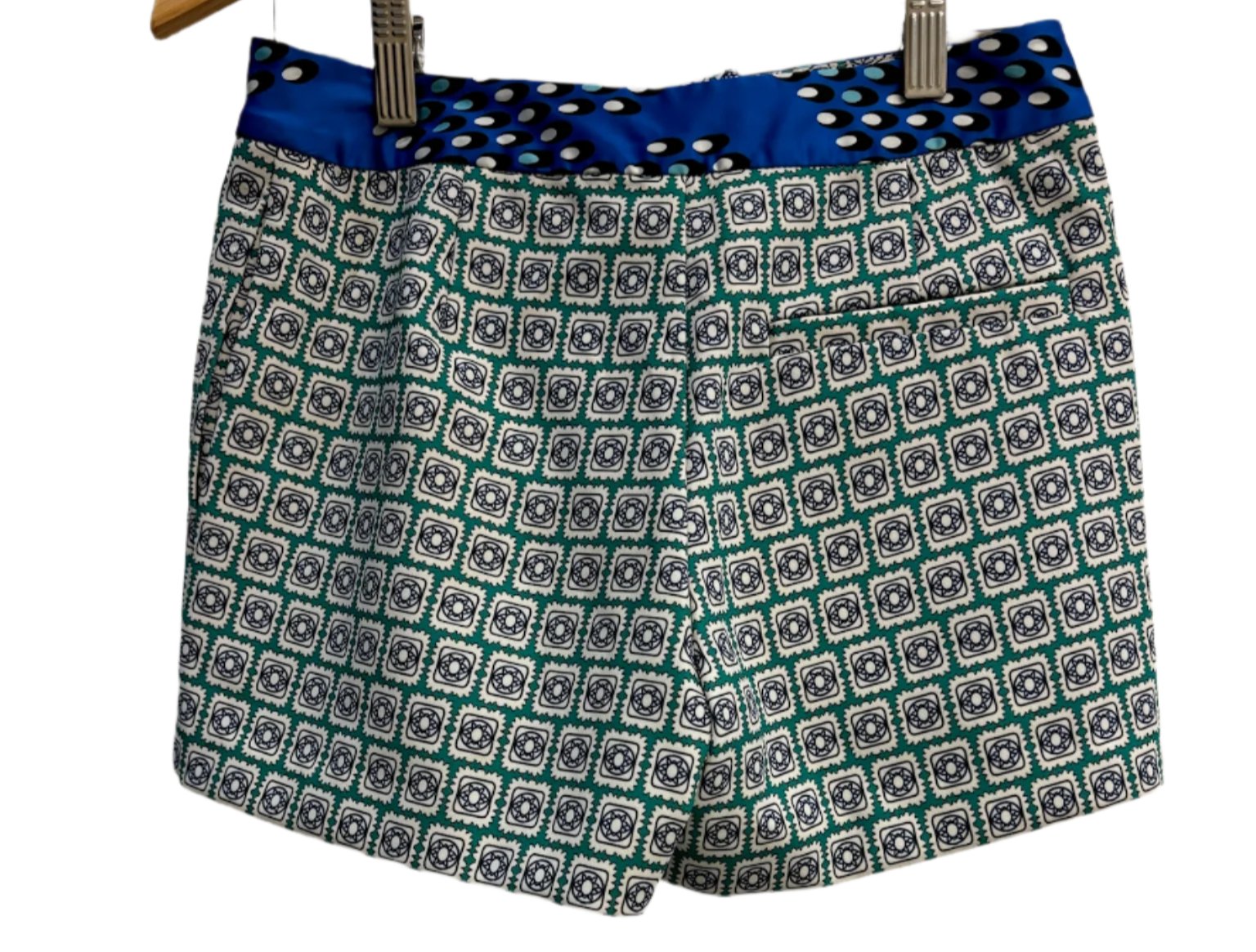 Blue/Green Patterned Shorts S