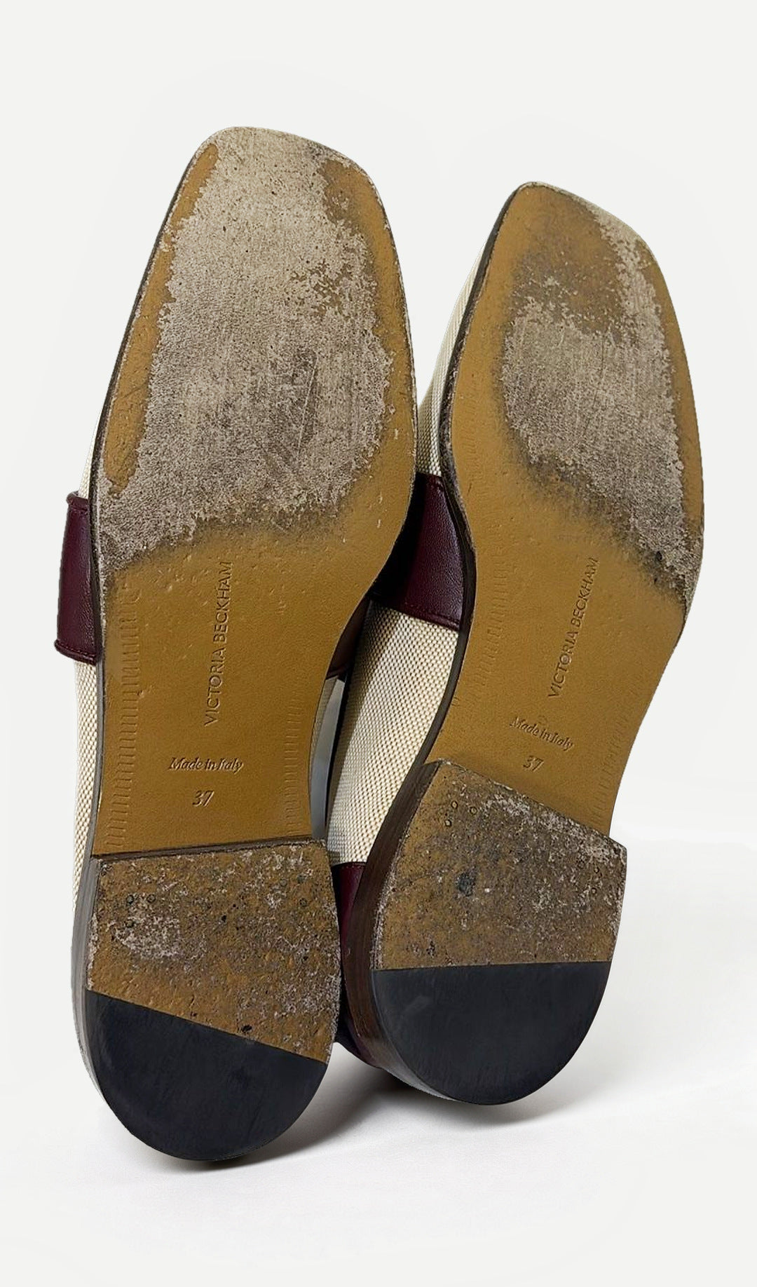 Victoria Beckham Maroon Loafers 37 WDB