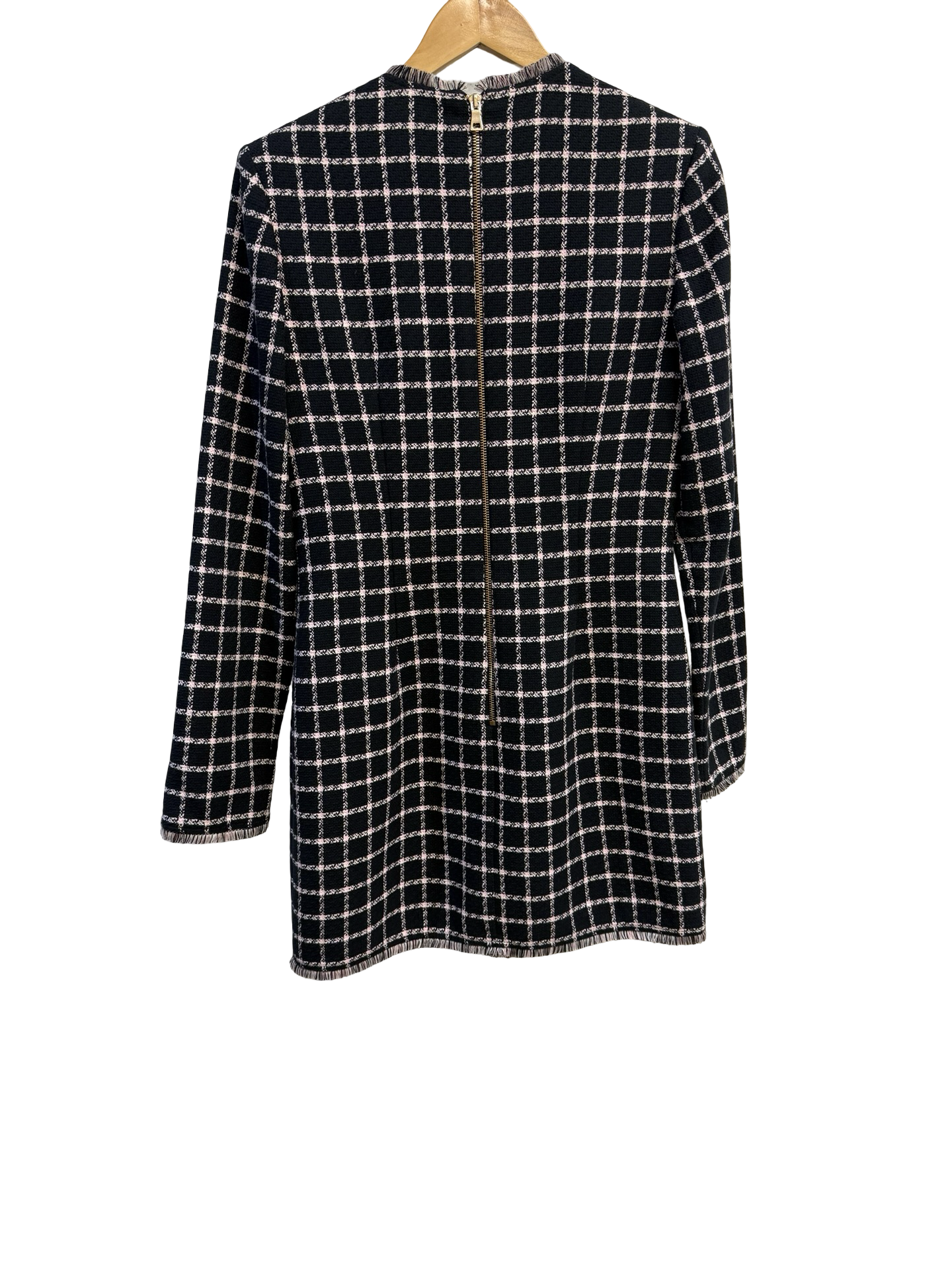 Rebecca Vallance Check Long Sleeve Dress 12
