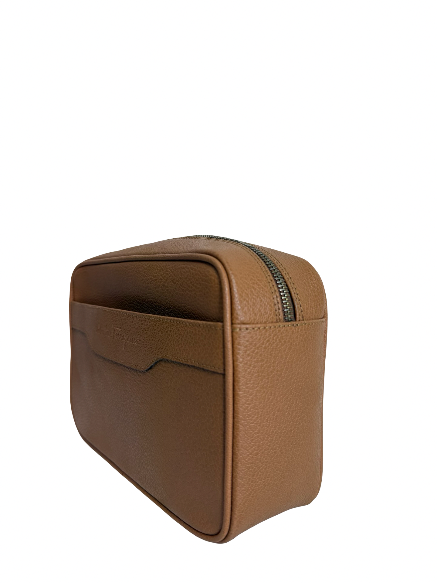 Salvatore Ferragamo Brown Clutch/Wristlet