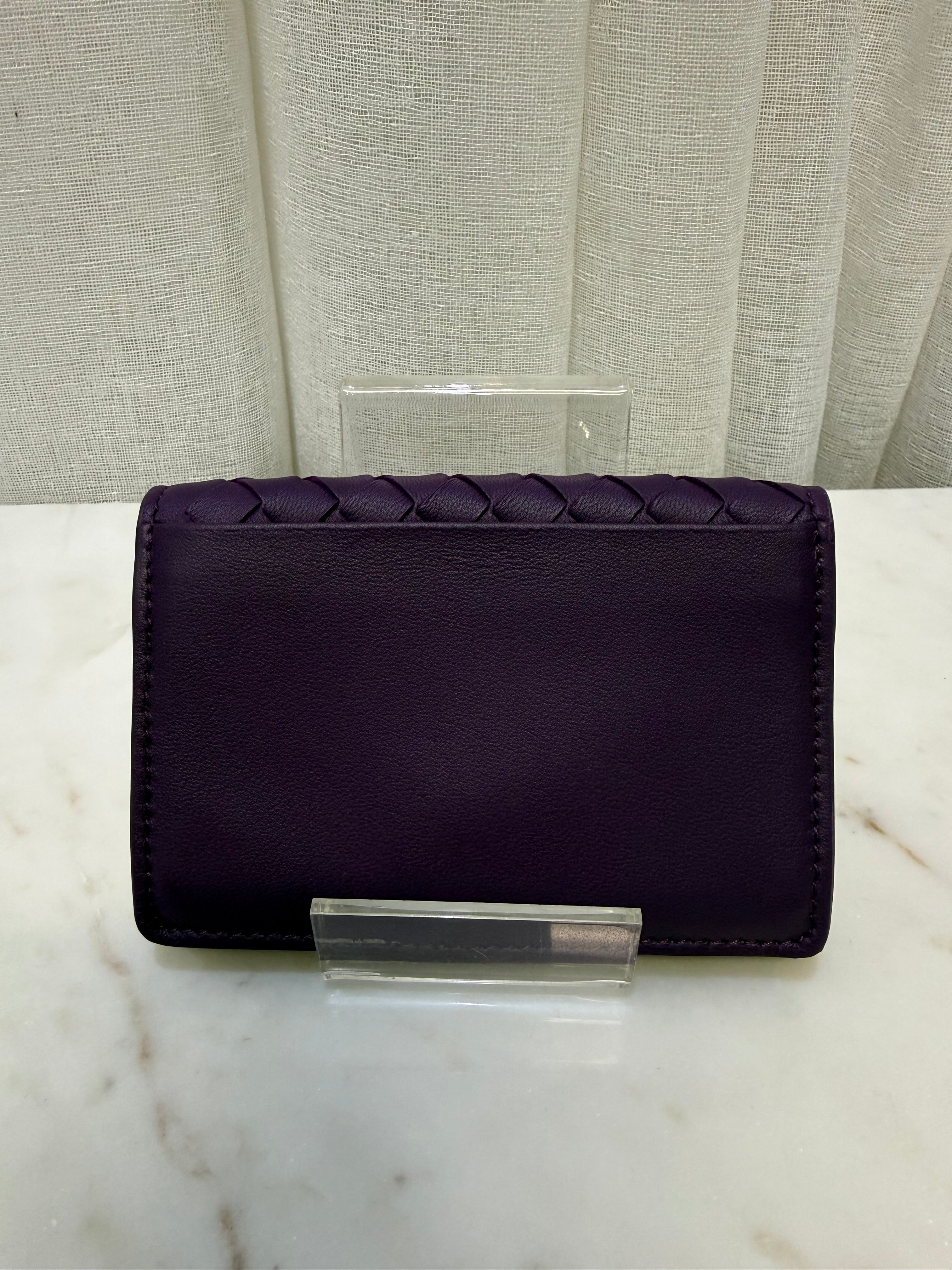 Bottega Purple Card Wallet