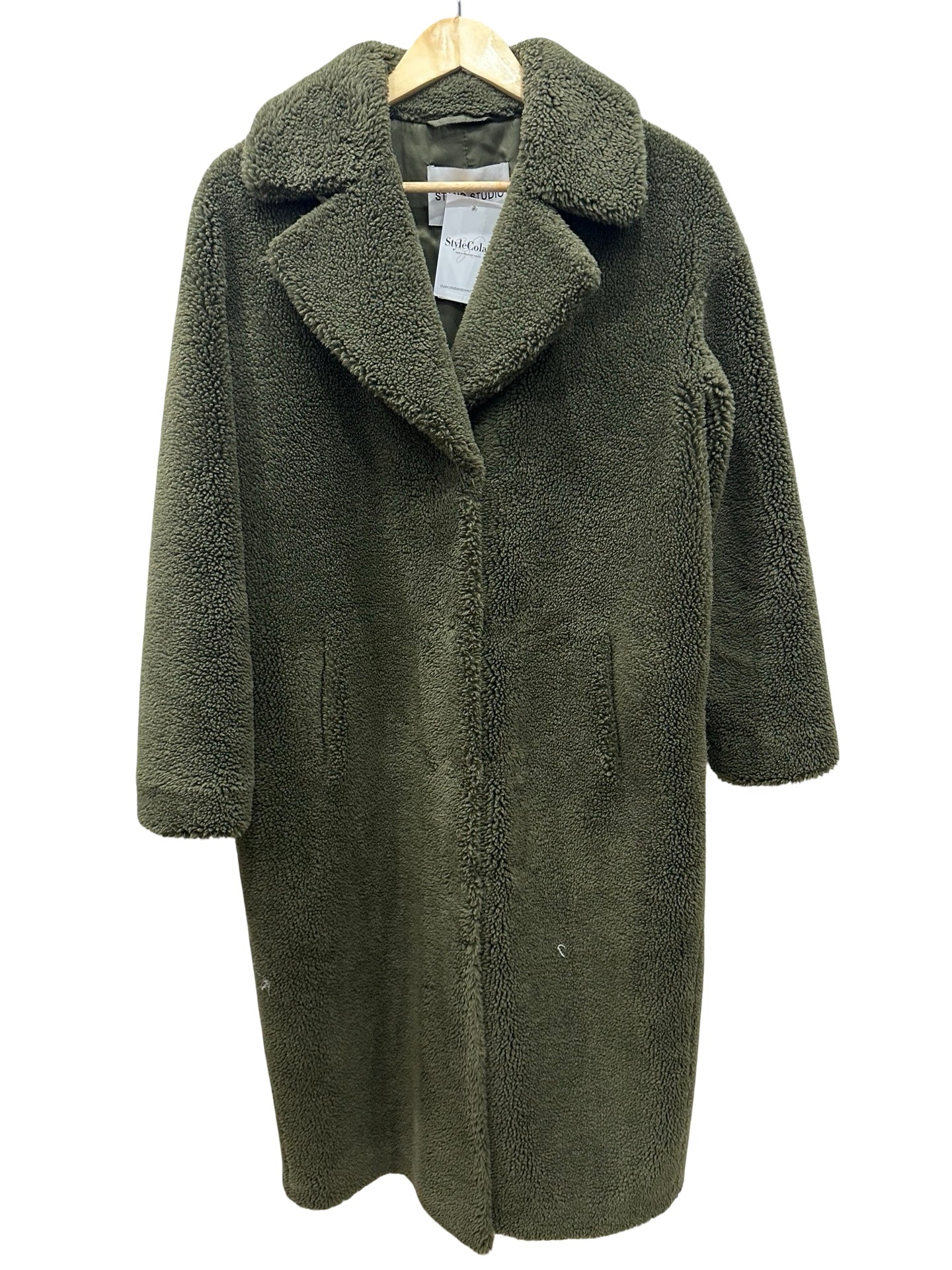 Stand Studio Khaki Maxi Coat S