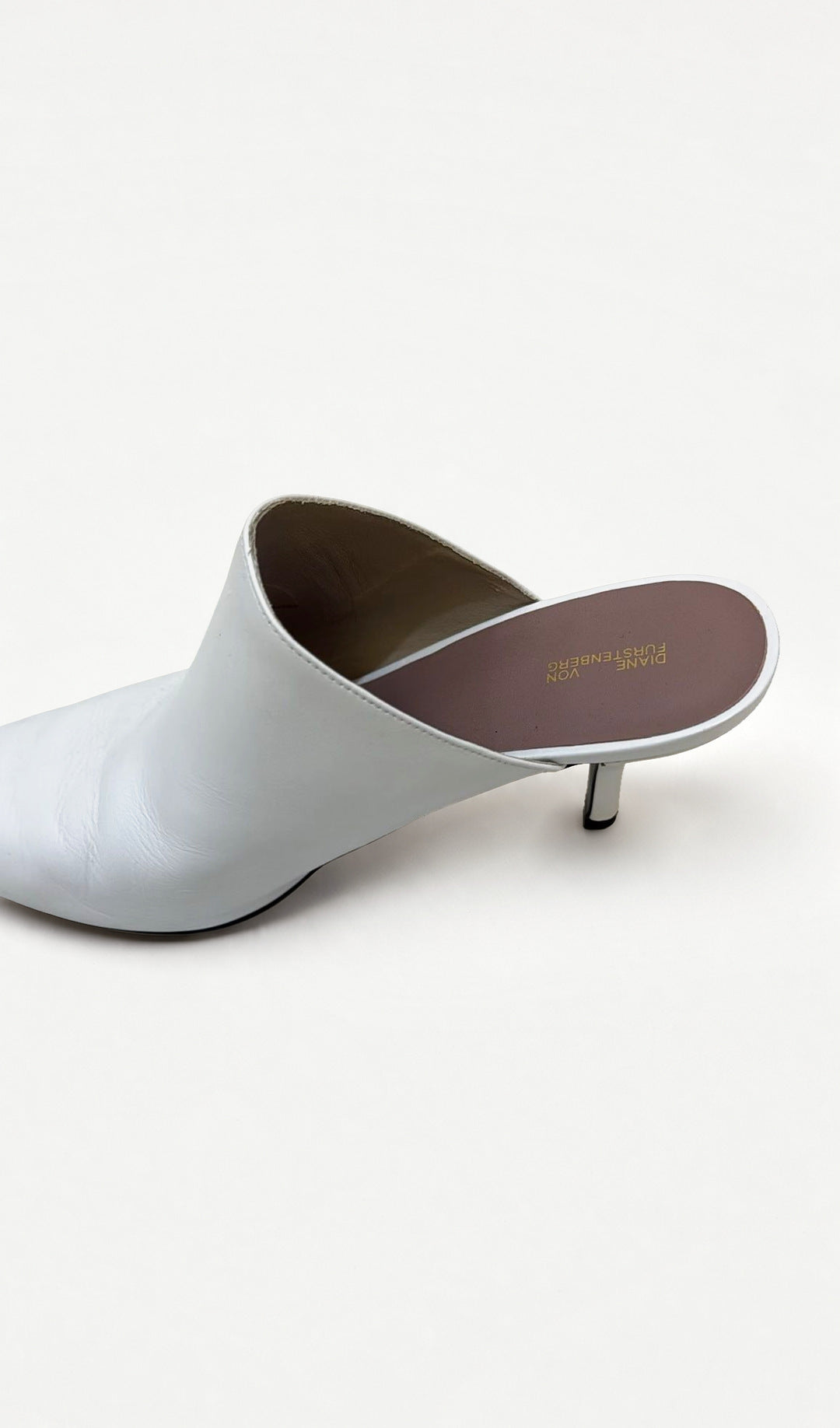 Diane von Furstenberg White Heels 38