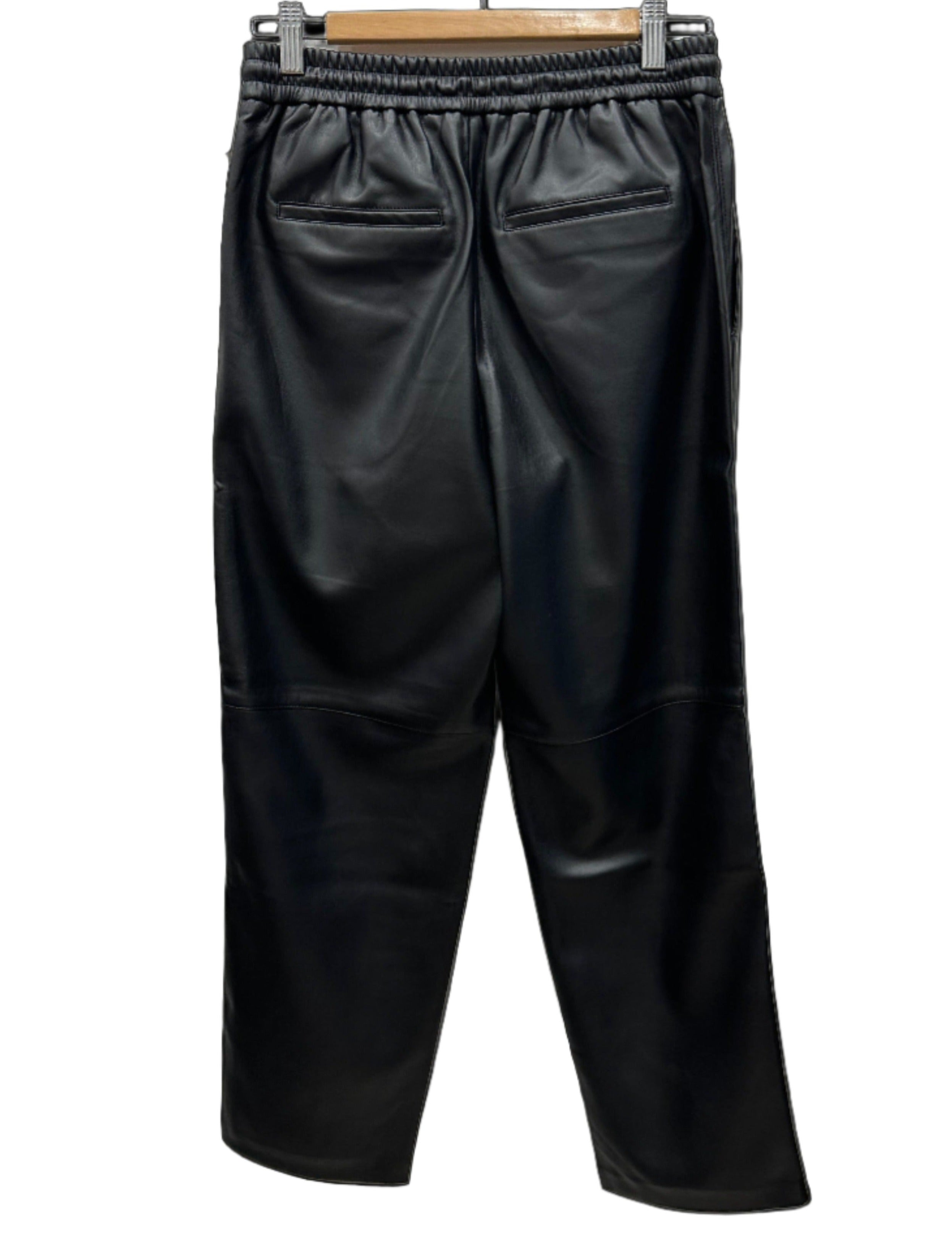 MNG Black Leather Pants S