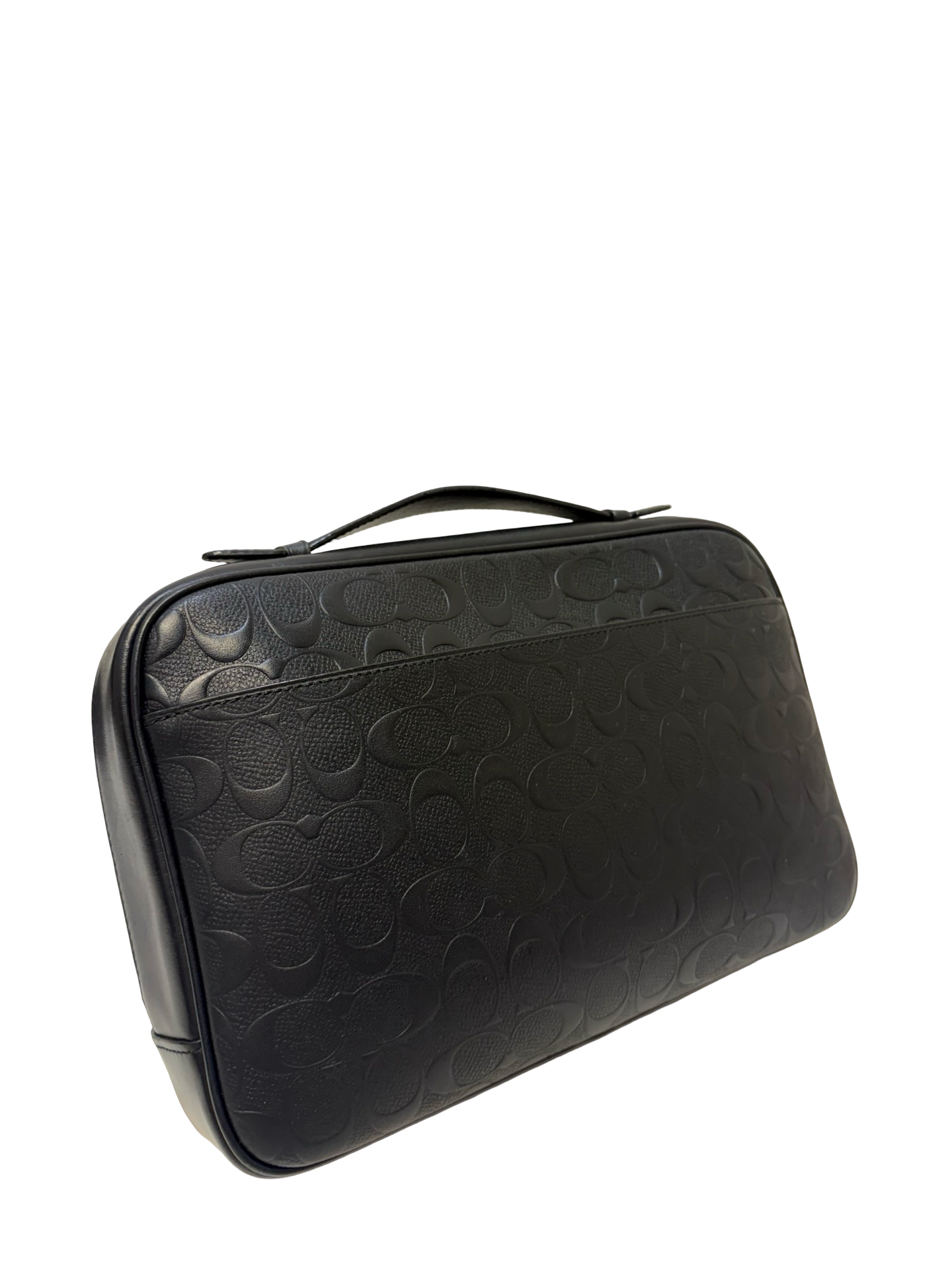 Black Coach Leather Pouch in