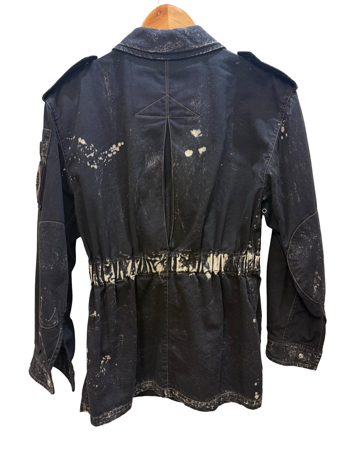 Miu Miu Black Bleached Field Jacket O/S