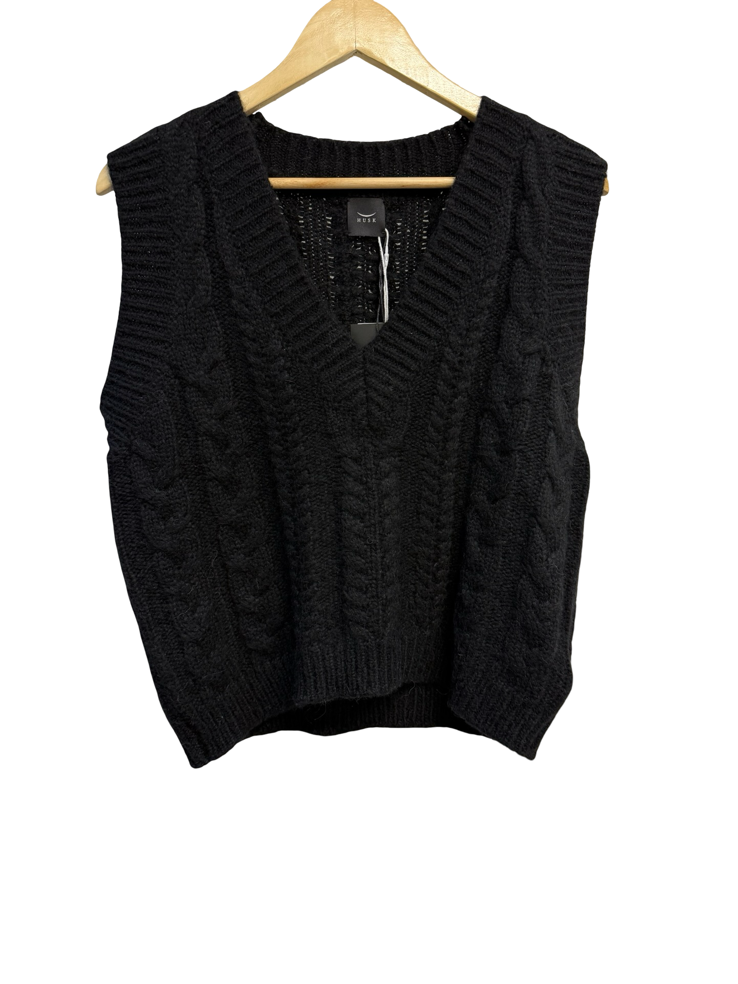 Husk Black Vest M