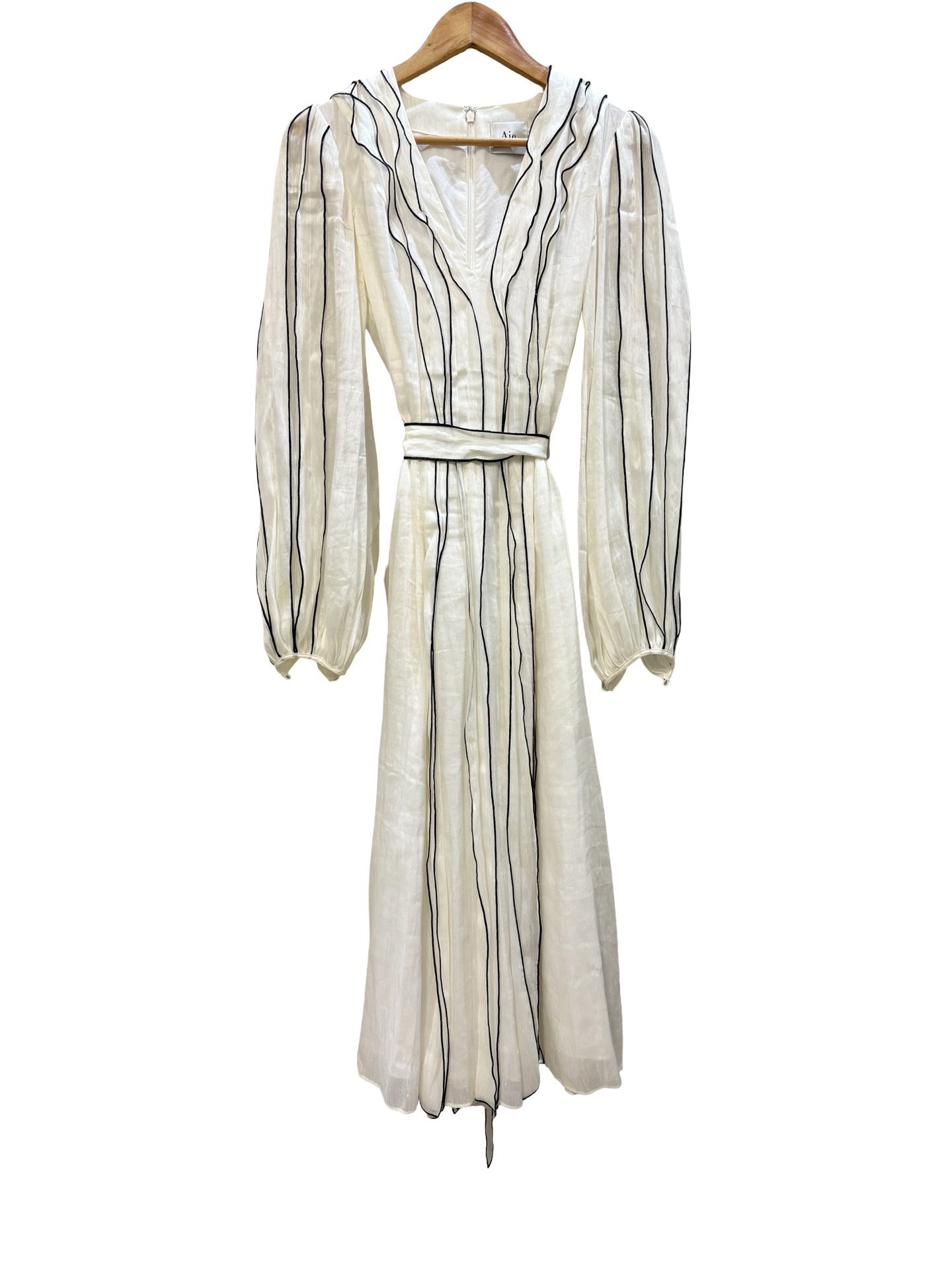 Aje White Long Dress XS