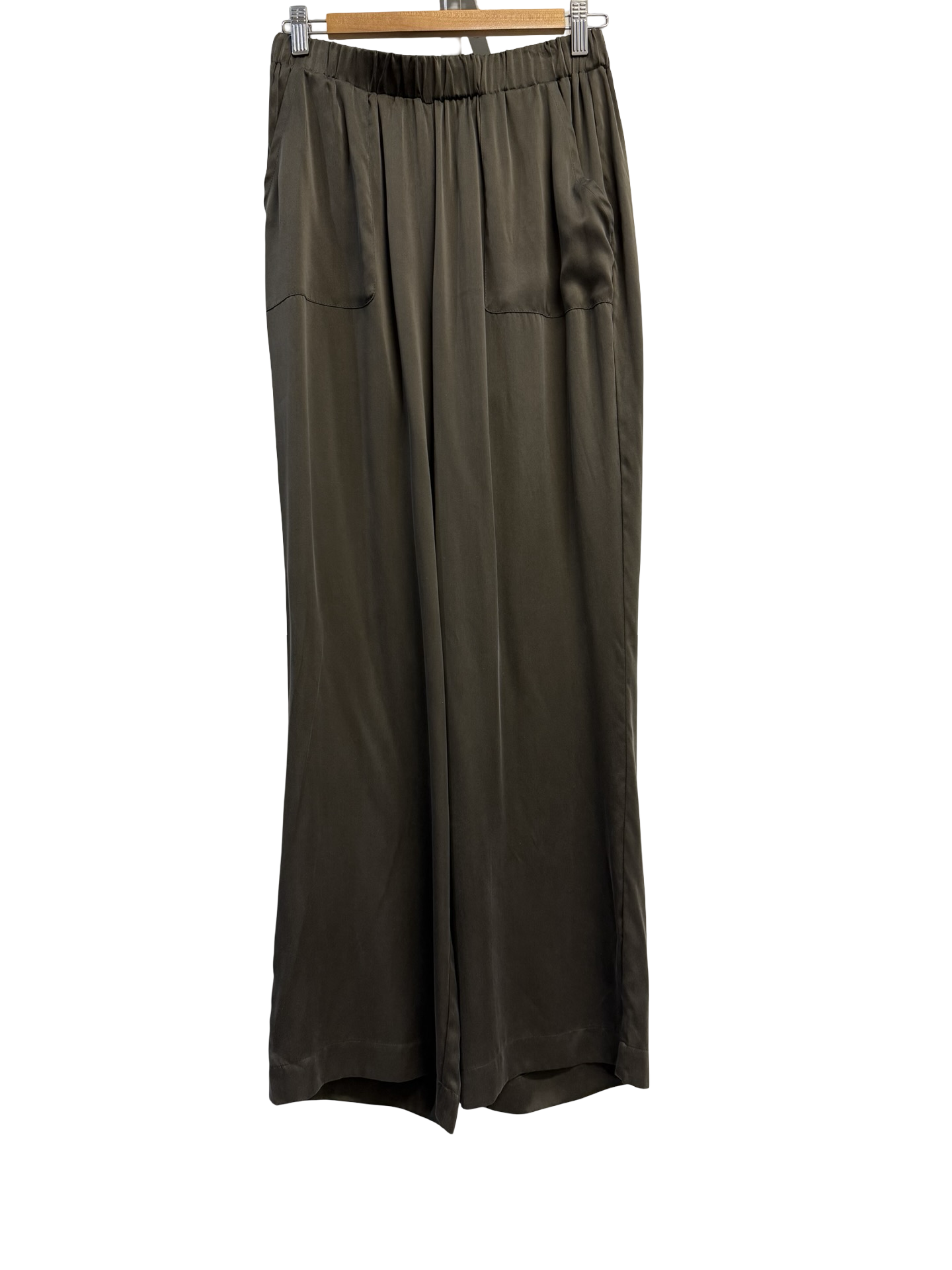 Caravan Olive Silk Pant S NWT
