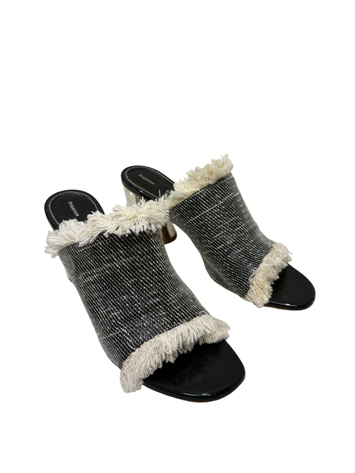Proenza Schouler Black & White Mules 41 WDB