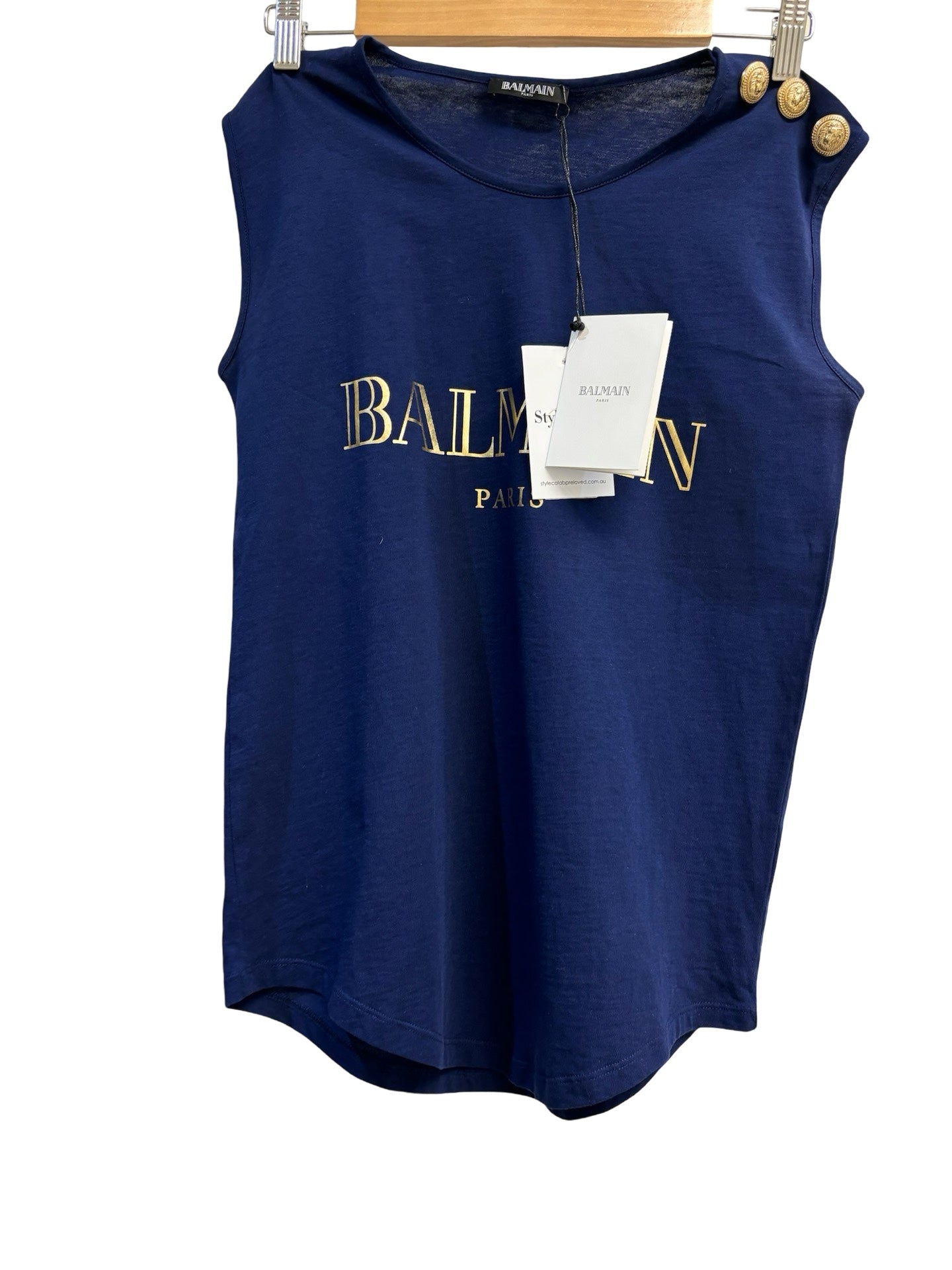 BALMAIN Navy Top 36