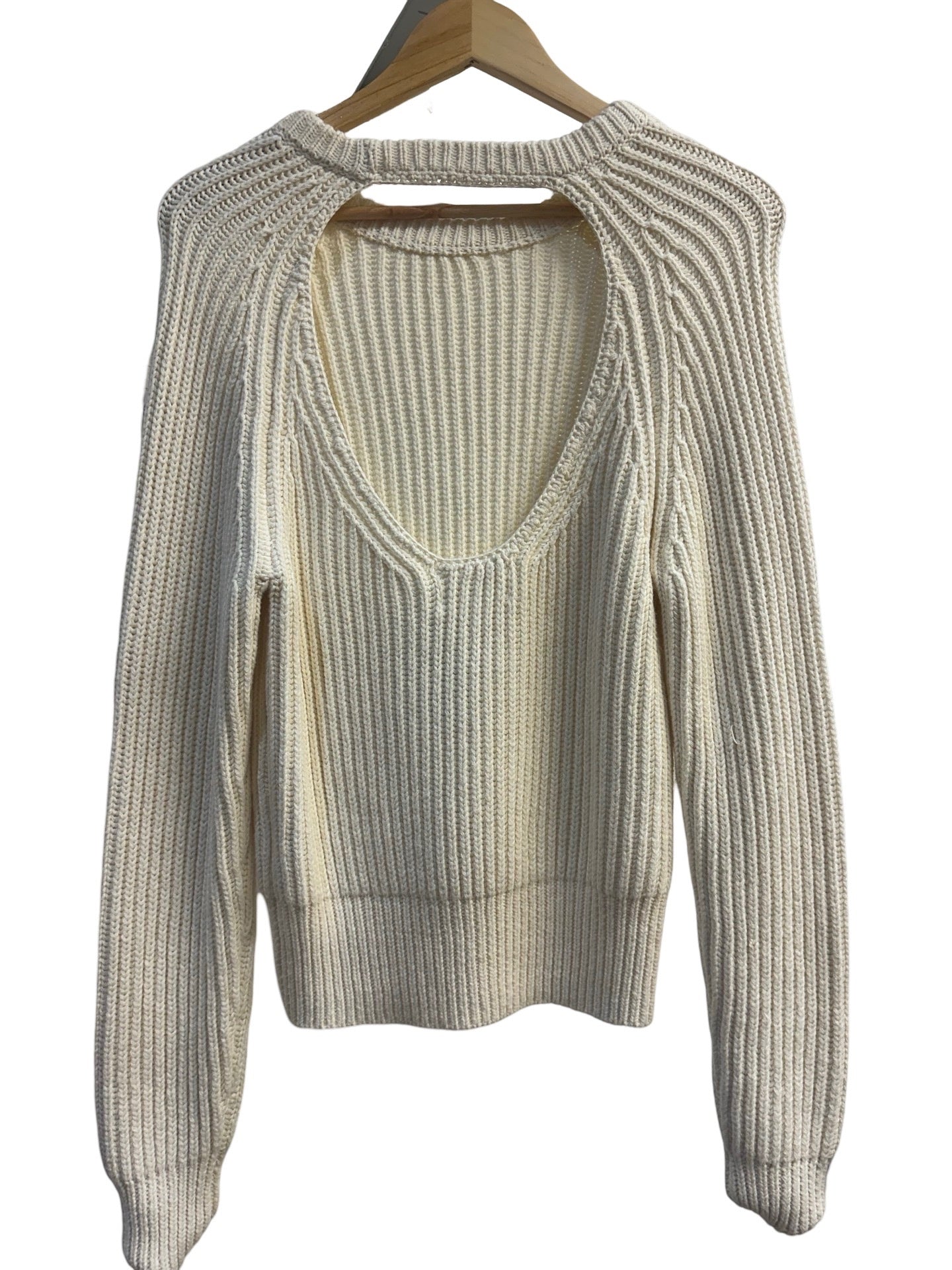 Bassike White Knit Jumper 0