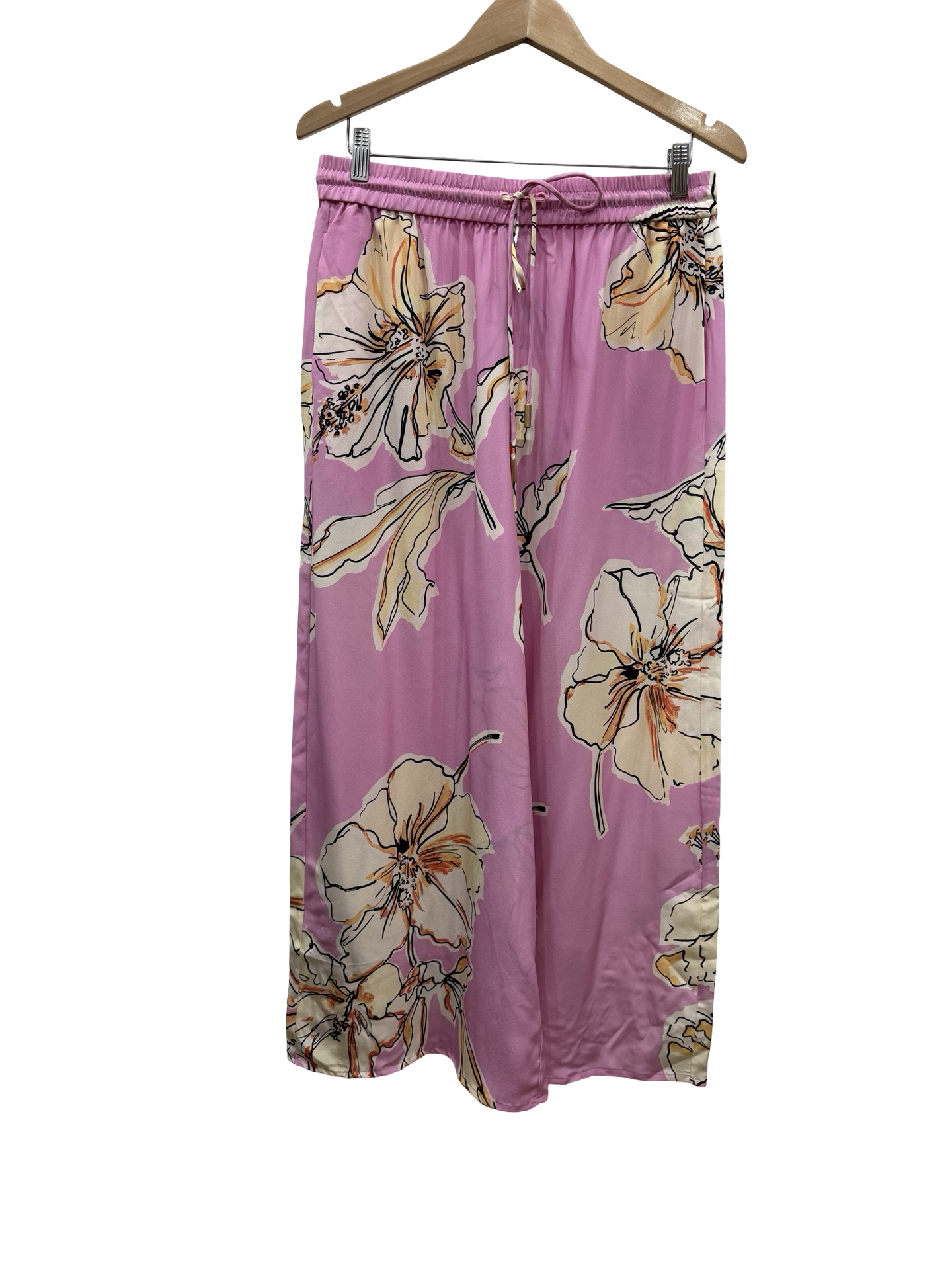 Aje Pink/Yellow Flrl Pants 12