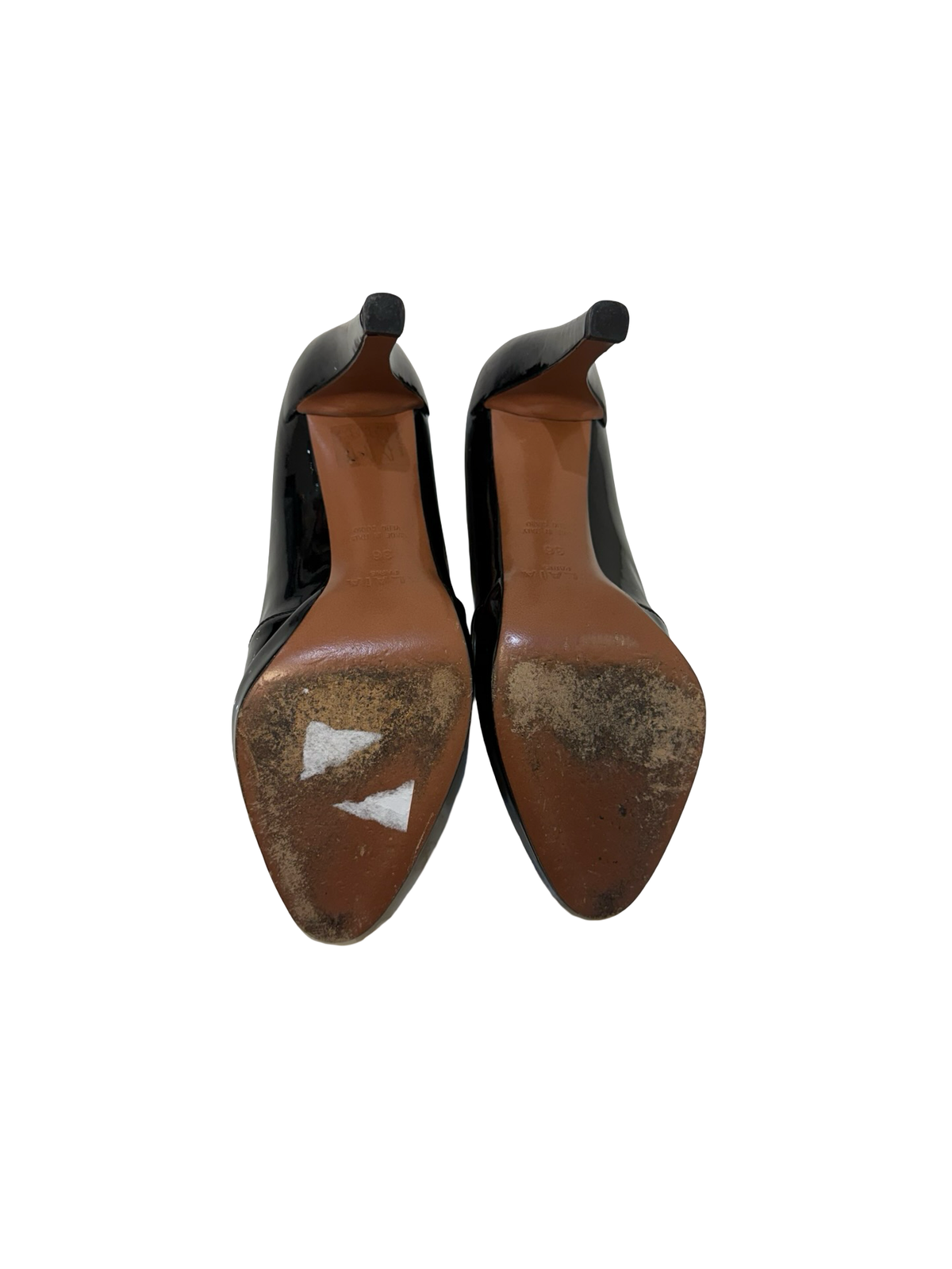 Alaia Black Patent Vintage Pumps 36 WB