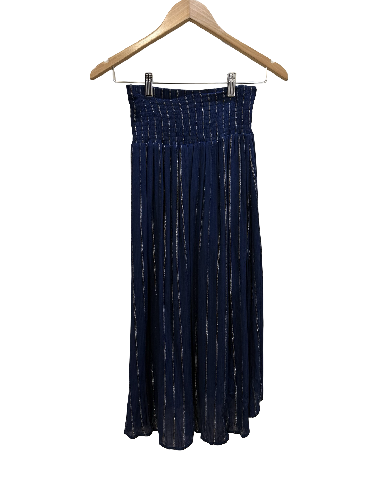 ONCE WAS BLUE LUREX SKIRT A