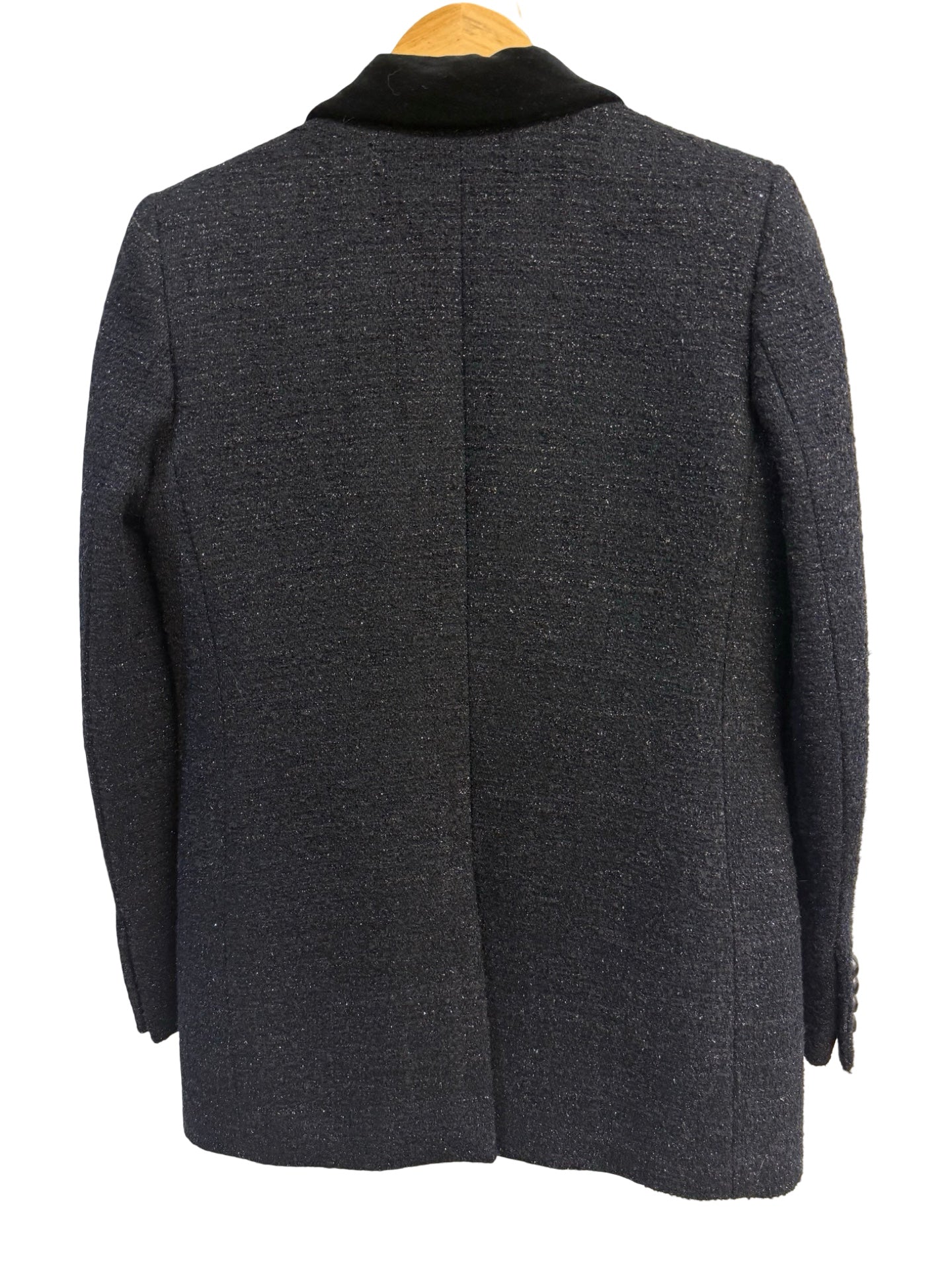 Blaze Milano Navy Velvet Collar Blazer 0