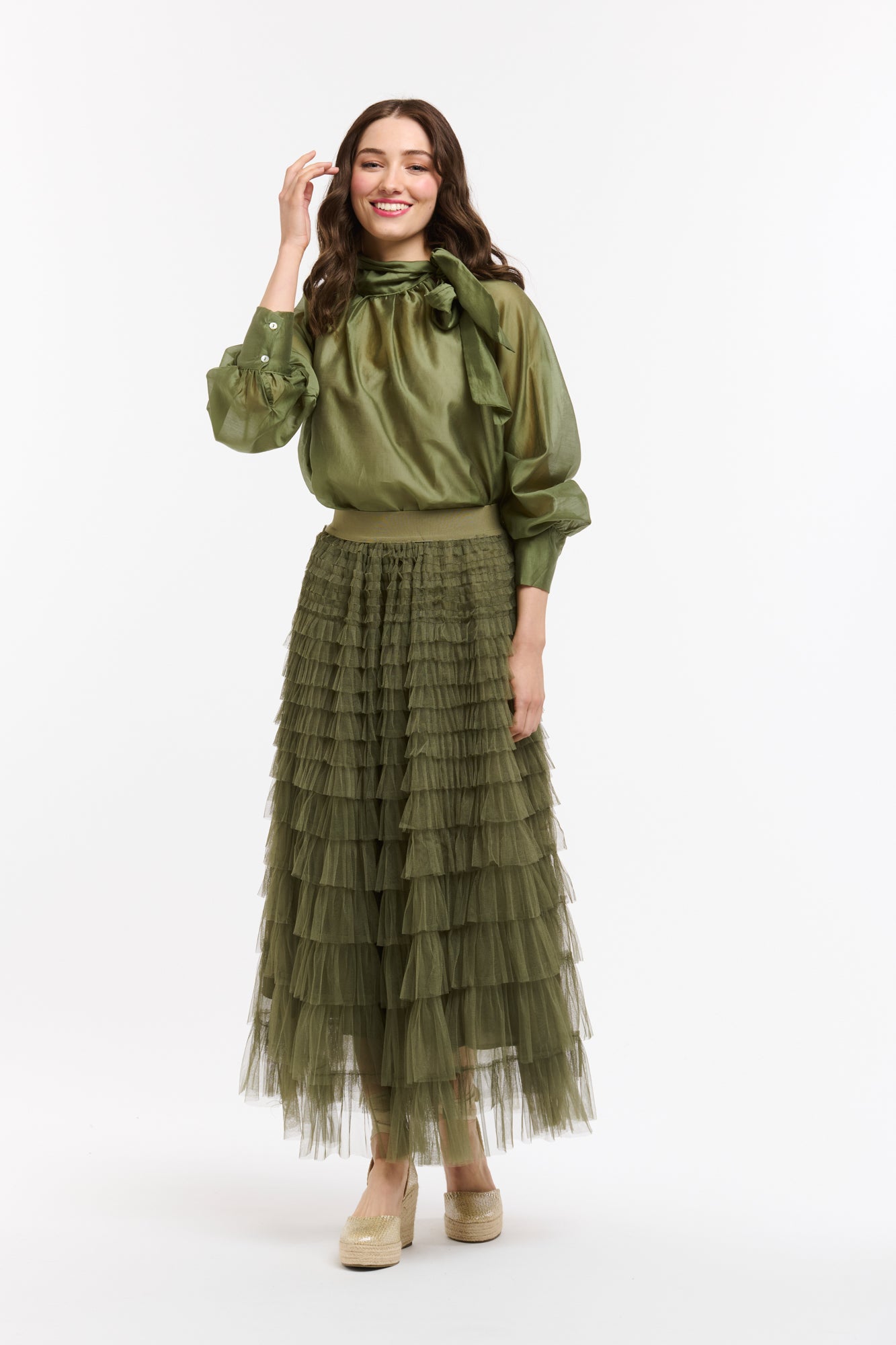 Urban Luxury Military Tulle Skirt OS