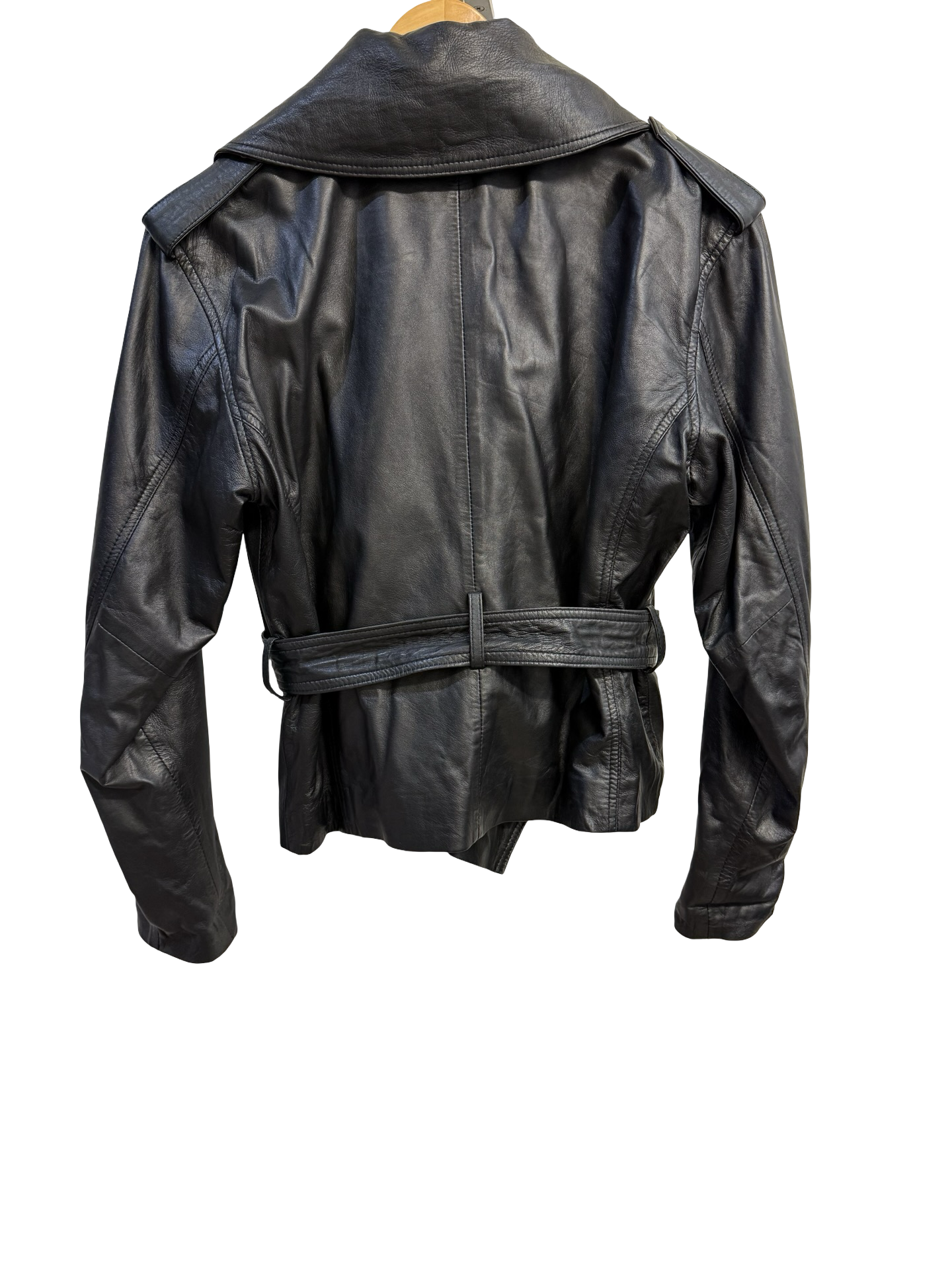 MUUBAA Black Leather Jacket 10