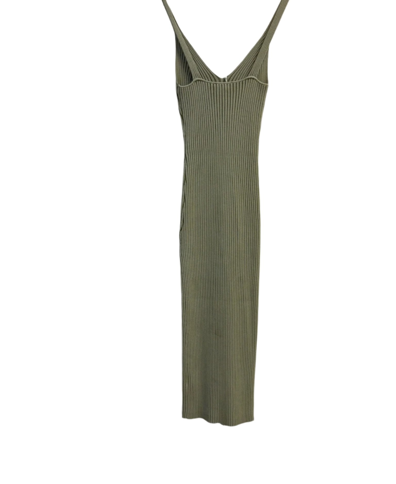 Kookai Green Ribbed Dress 1